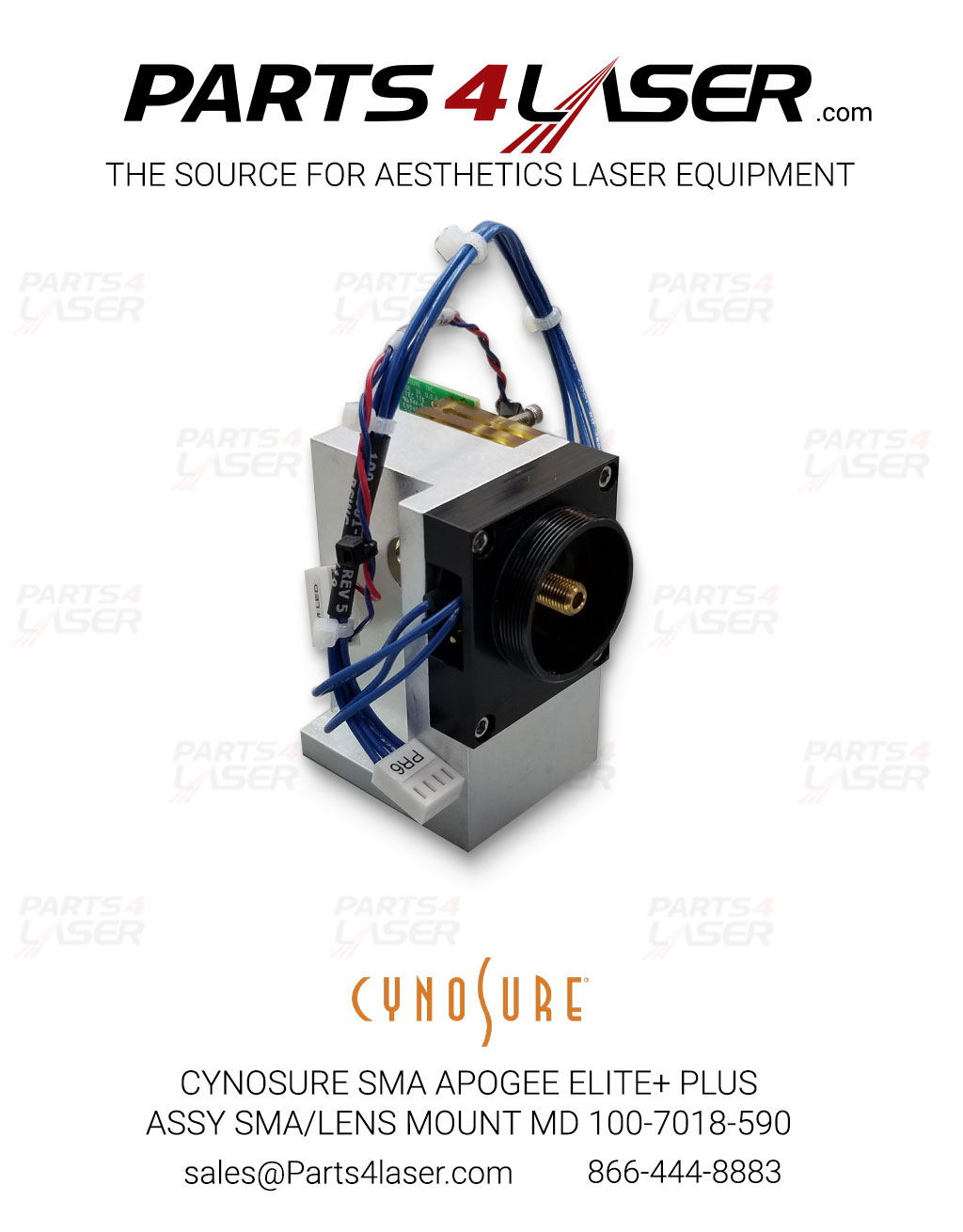 CYNOSURE SMA APOGEE ELITE+ PLUS ASSY SMA/LENS MOUNT MD 100-7018-590 CYOP2628