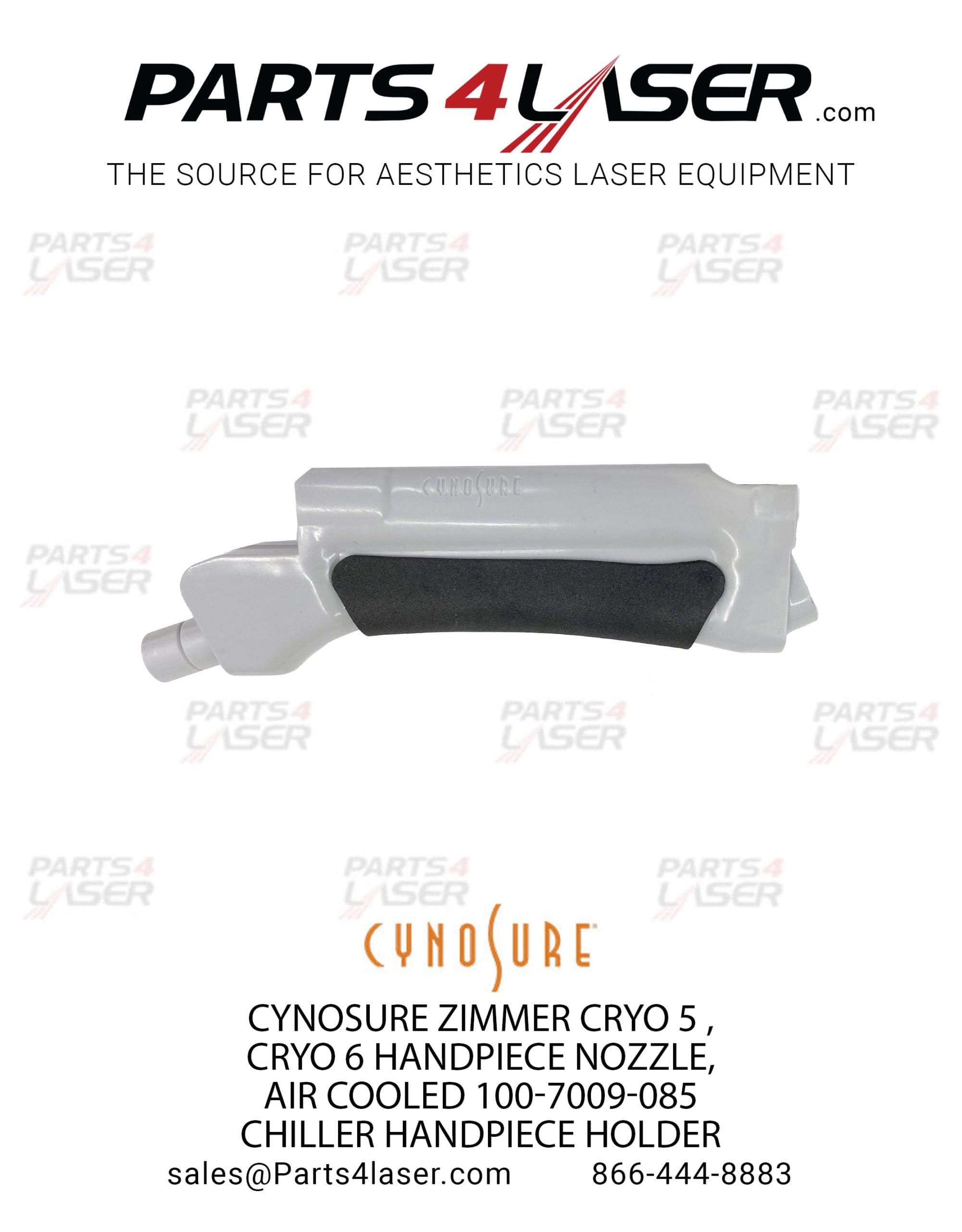 CYNOSURE ZIMMER CRYO HANDPIECE NOZZLE, AIR COOLED 100-7009-085 CHILLER HAND PIECE HOLDER 3-24MM ZiCN2309 B92