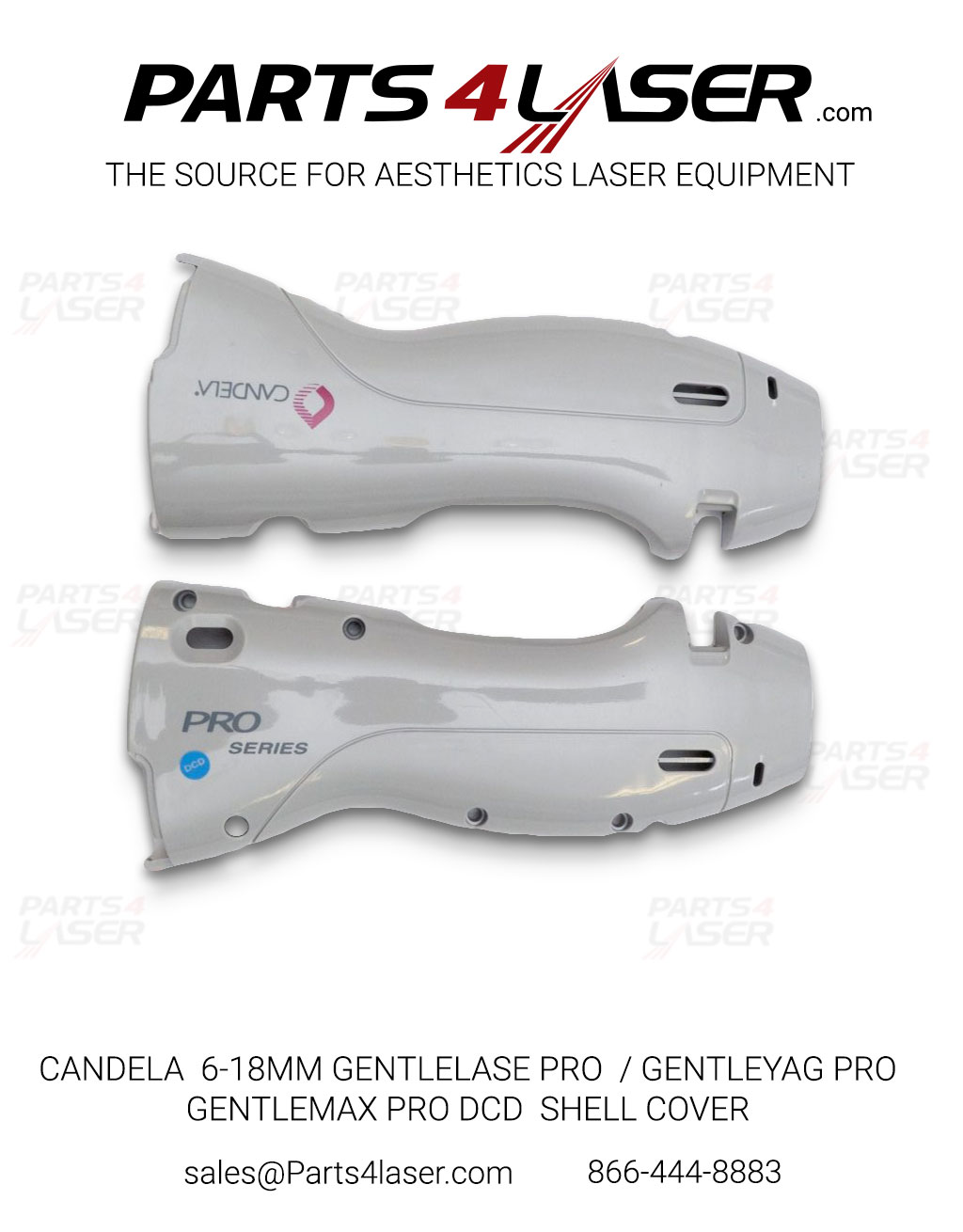 CANDELA GENTLELASE PRO,GENTLE MAX PRO, GPRO 6-18MM SHELL CASE, HANDPIECE COVER, DCD HAND PIECE COVER CASC1390 B103