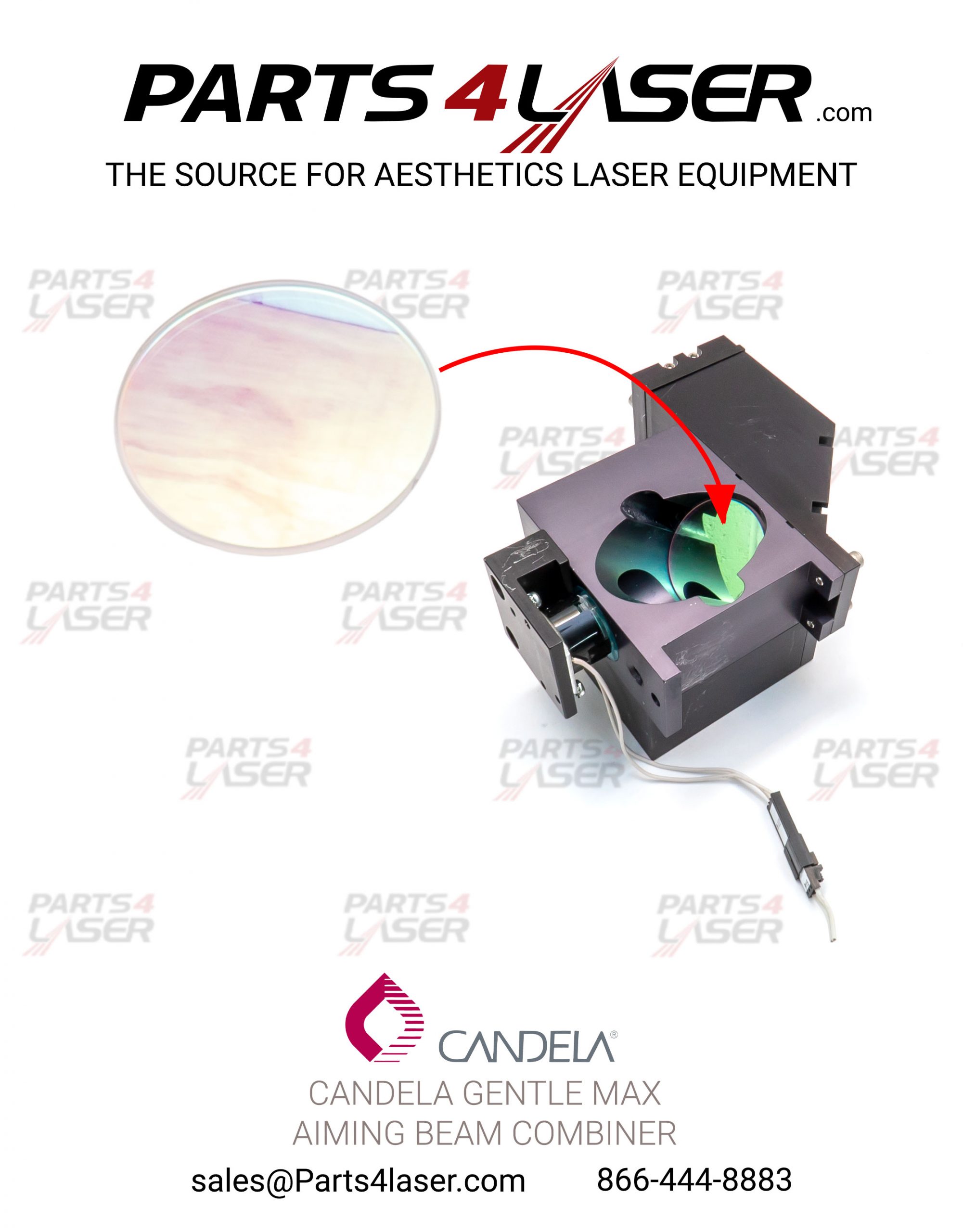 CANDELA GMAX GENTLE MAX BEAM COMBINER OPTIC