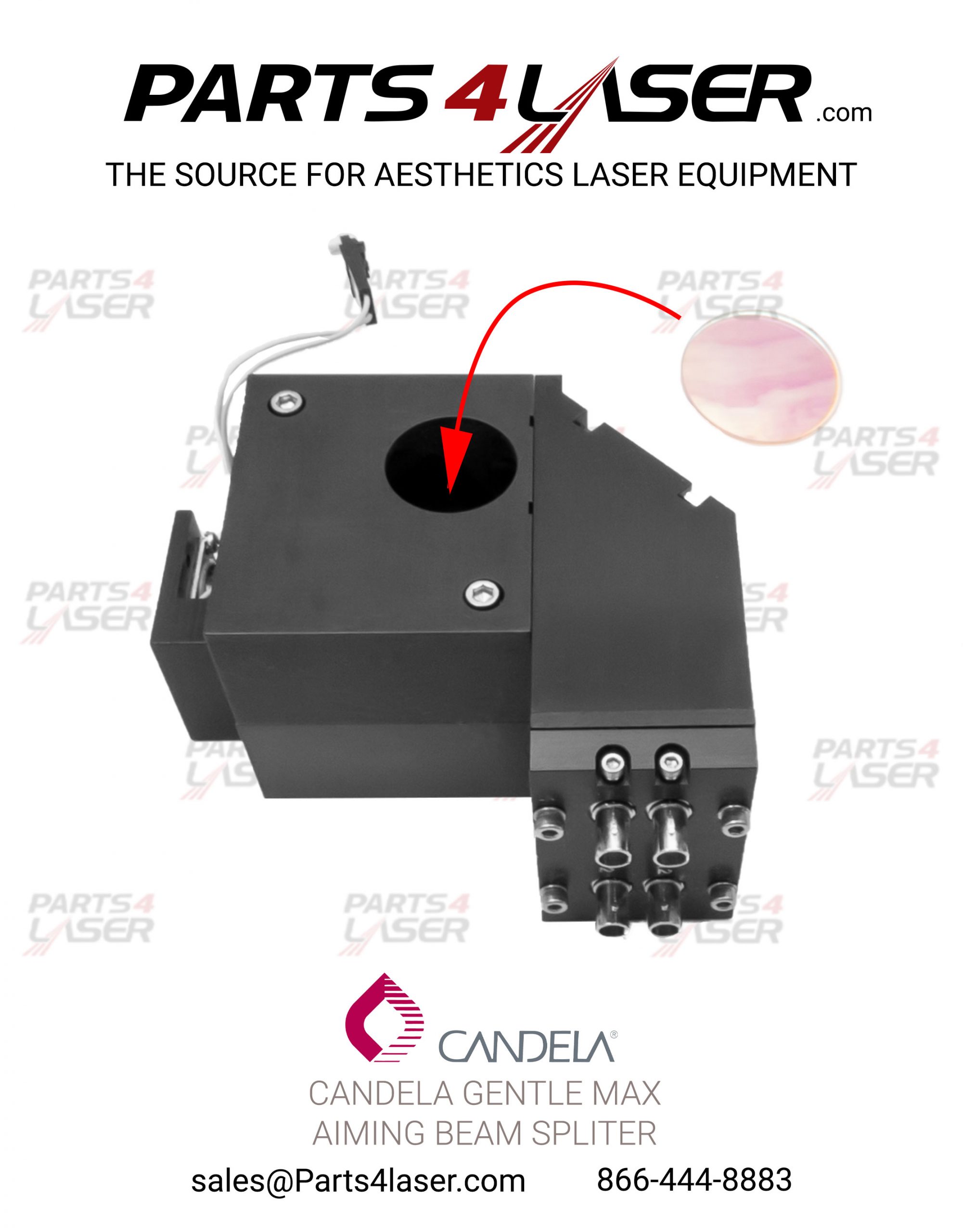 CANDELA GMAX GENTLE MAX BEAM SPLITTER OPTIC CAOP1238