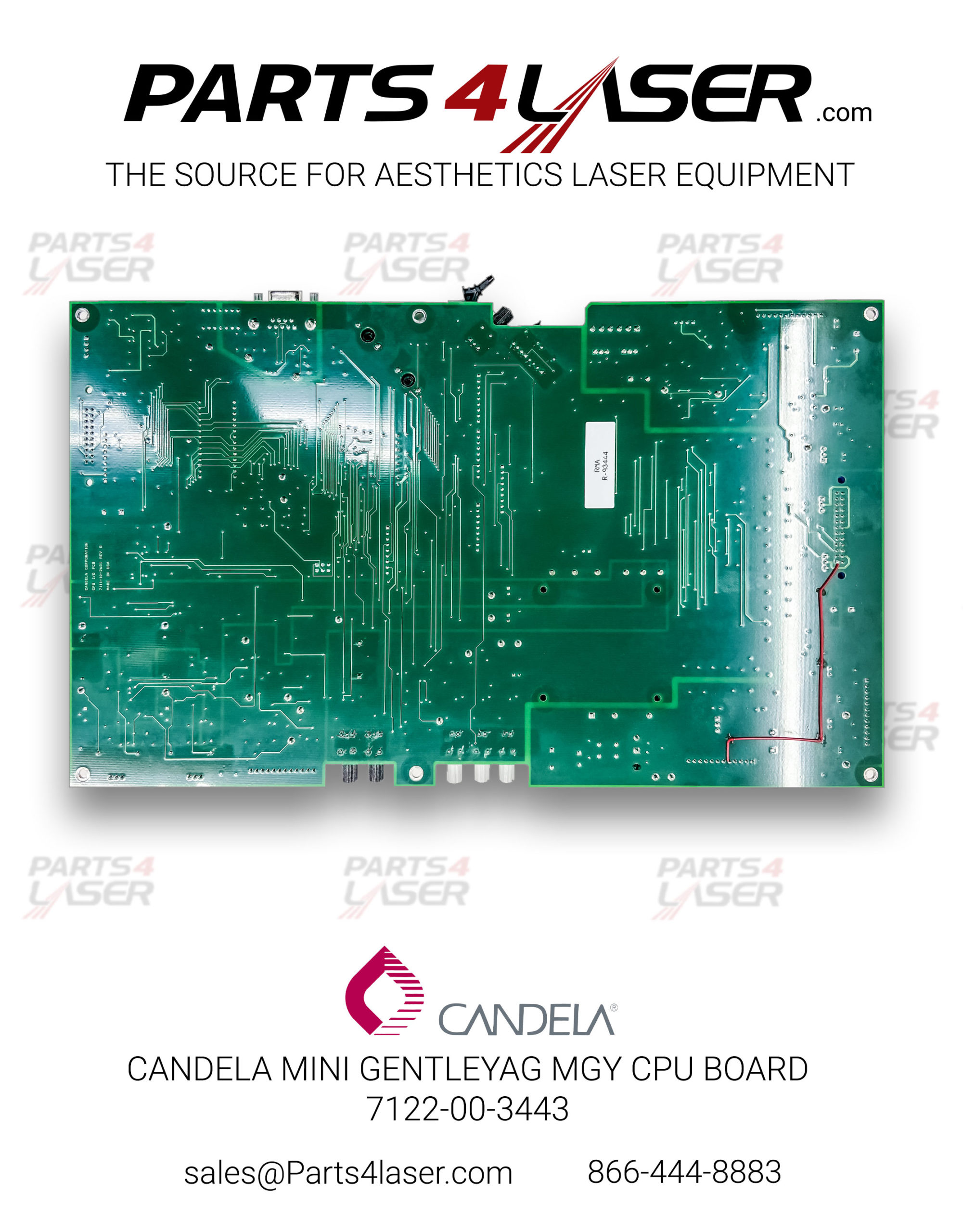 CANDELA MINI GENTLEYAG MGY CPU BOARD 7122-00-3443, 8901-01-1336 , CAPC1233 - Image 2