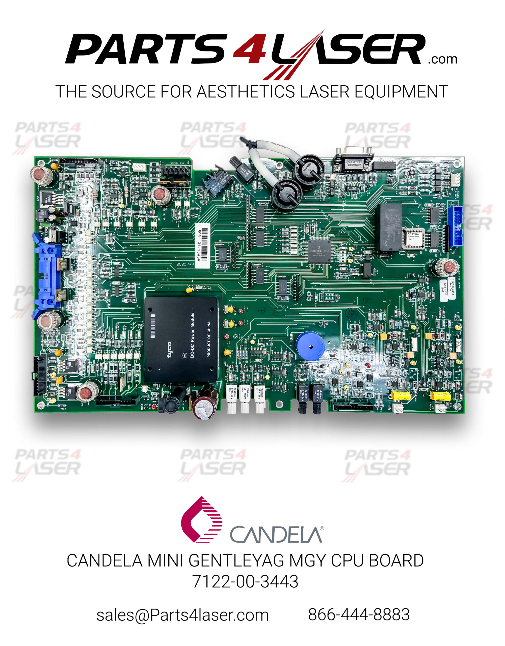 CANDELA MINI GENTLEYAG MGY CPU BOARD 7122-00-3443, 8901-01-1336 , CAPC1233