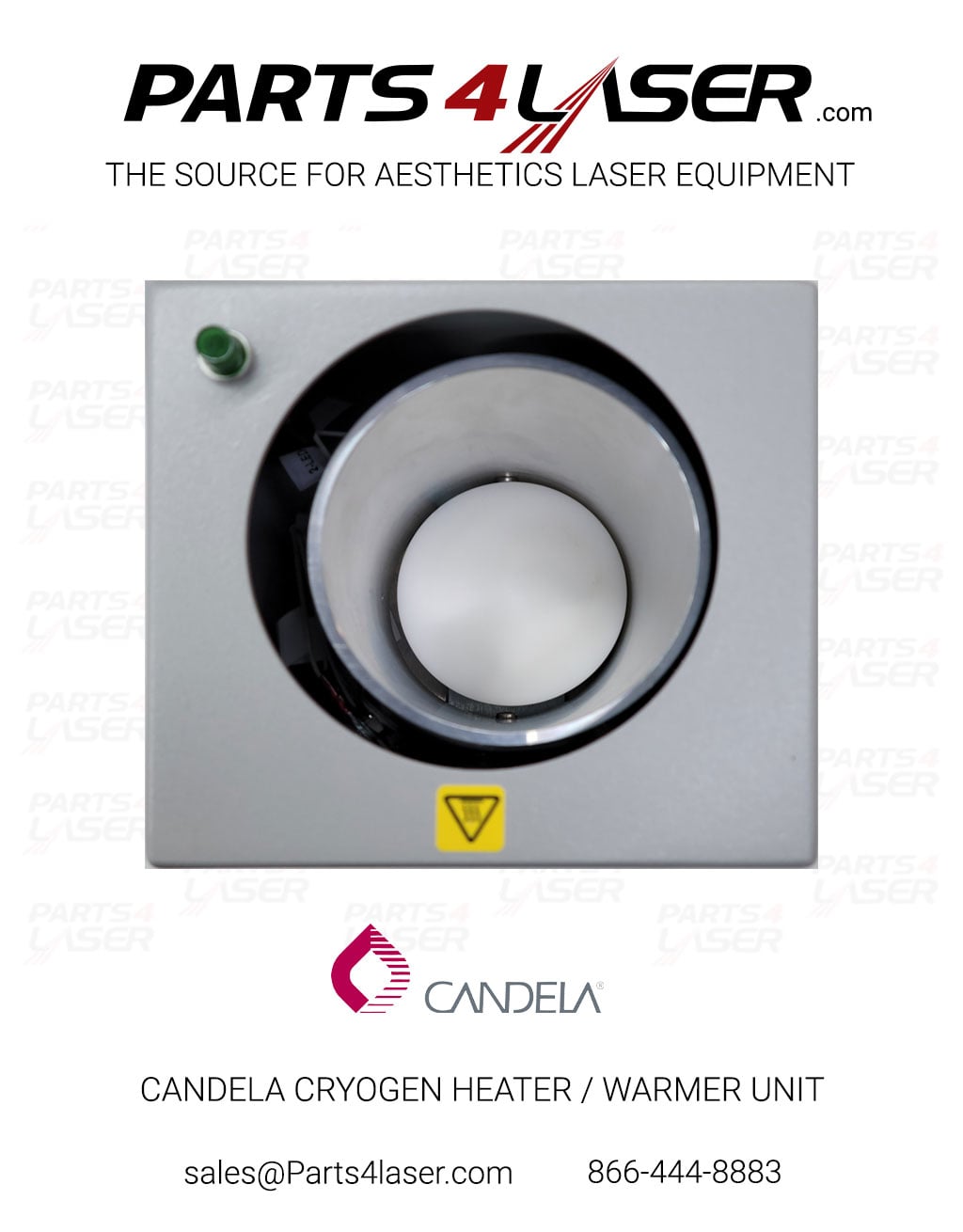 CANDELA CRYOGEN HEATER / WARMER UNIT WITH POWER SUPPLY 9914-00-2104 CACS3004 - Image 4