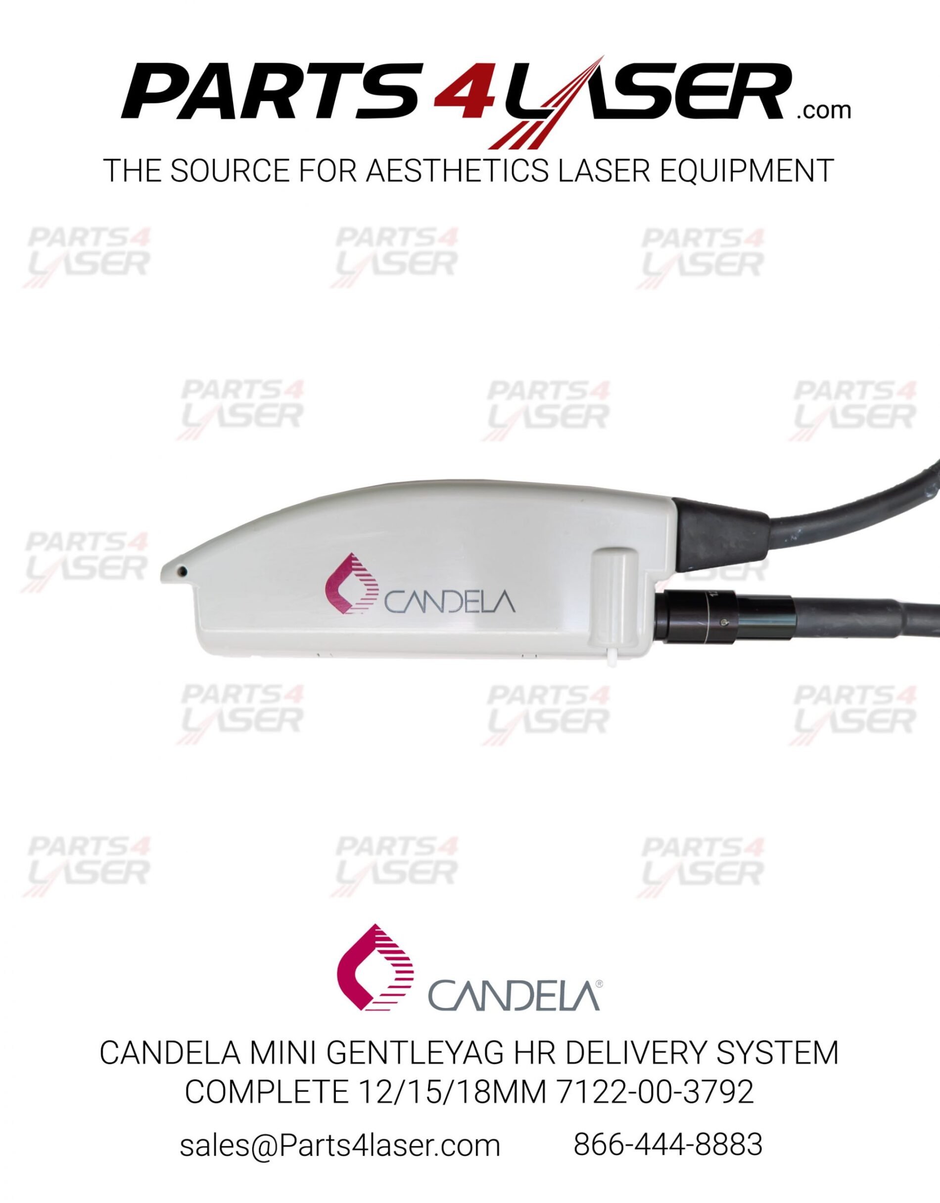 CANDELA MINI GENTLEYAG MGY DELIVERY SYSTEM COMPLETE 12/15/18MM 7122-00-3792 CAHP1287 - Image 3