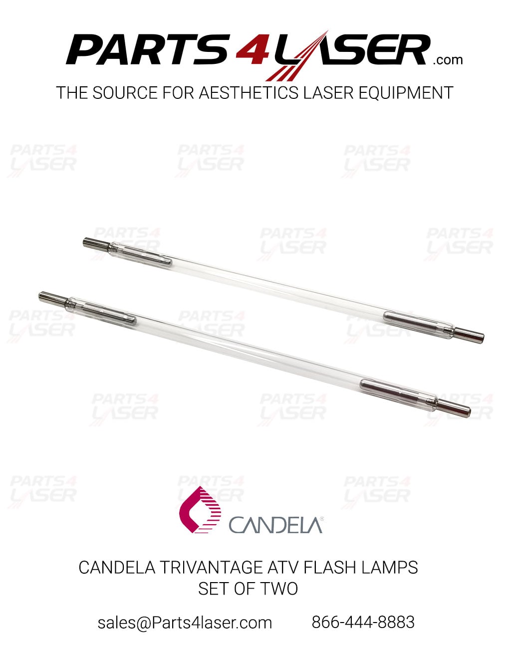 CANDELA TRIVANTAGE ATV FLASH LAMPS SET OF TWO CAFL2565