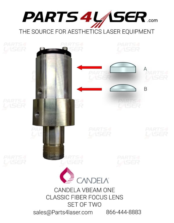 CANDELA VBEAM 1 CLASSIC FIBER FOCUS LENS SET OF TWO CAOP3195