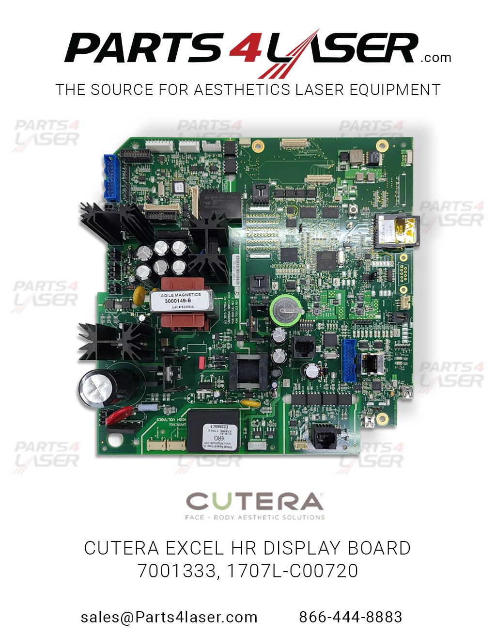 Cutera Excel HR display board 7001333, 1707L-C00720 CUPC2901