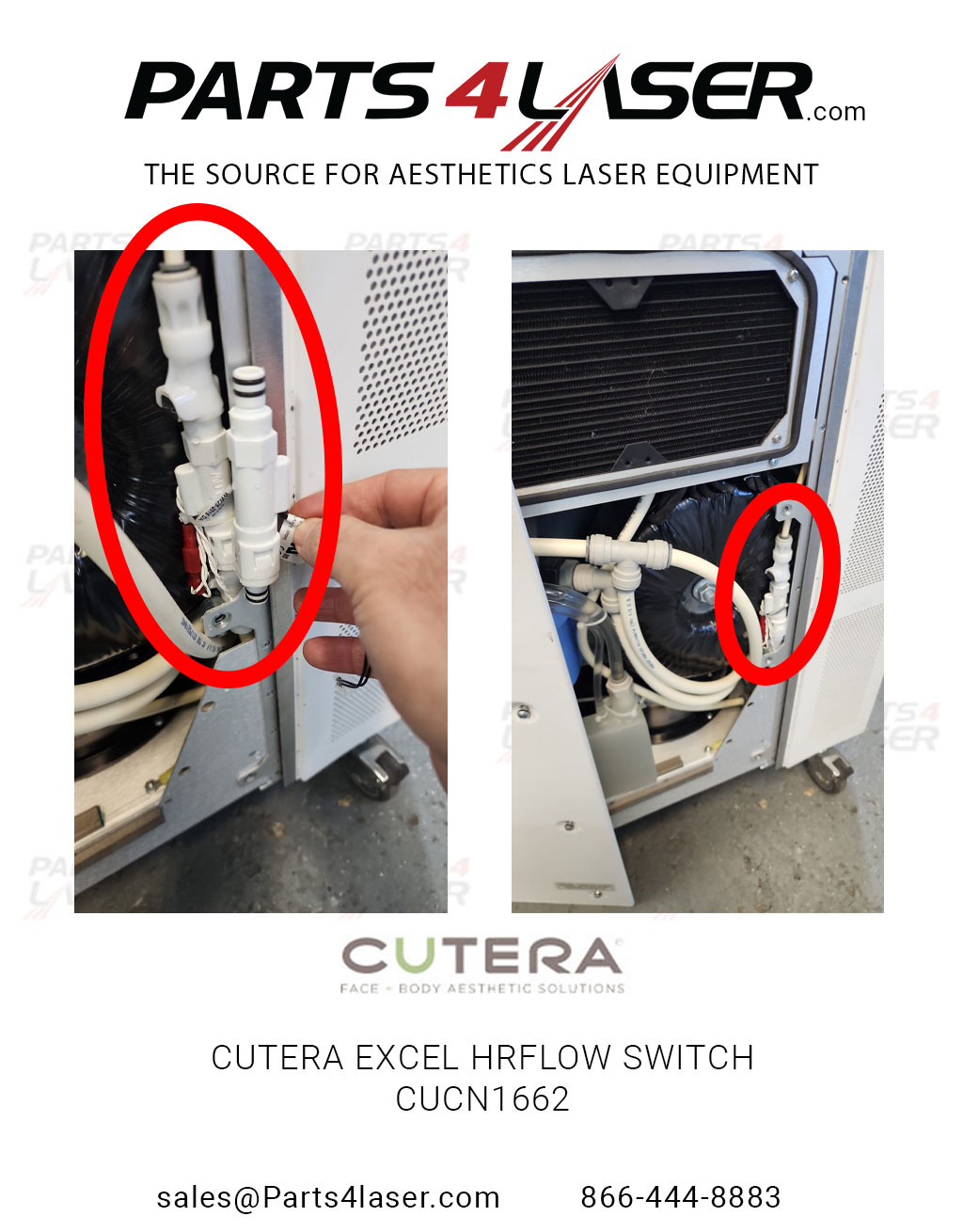 Cutera Excel HR flow switch CUCN1662 - Image 2