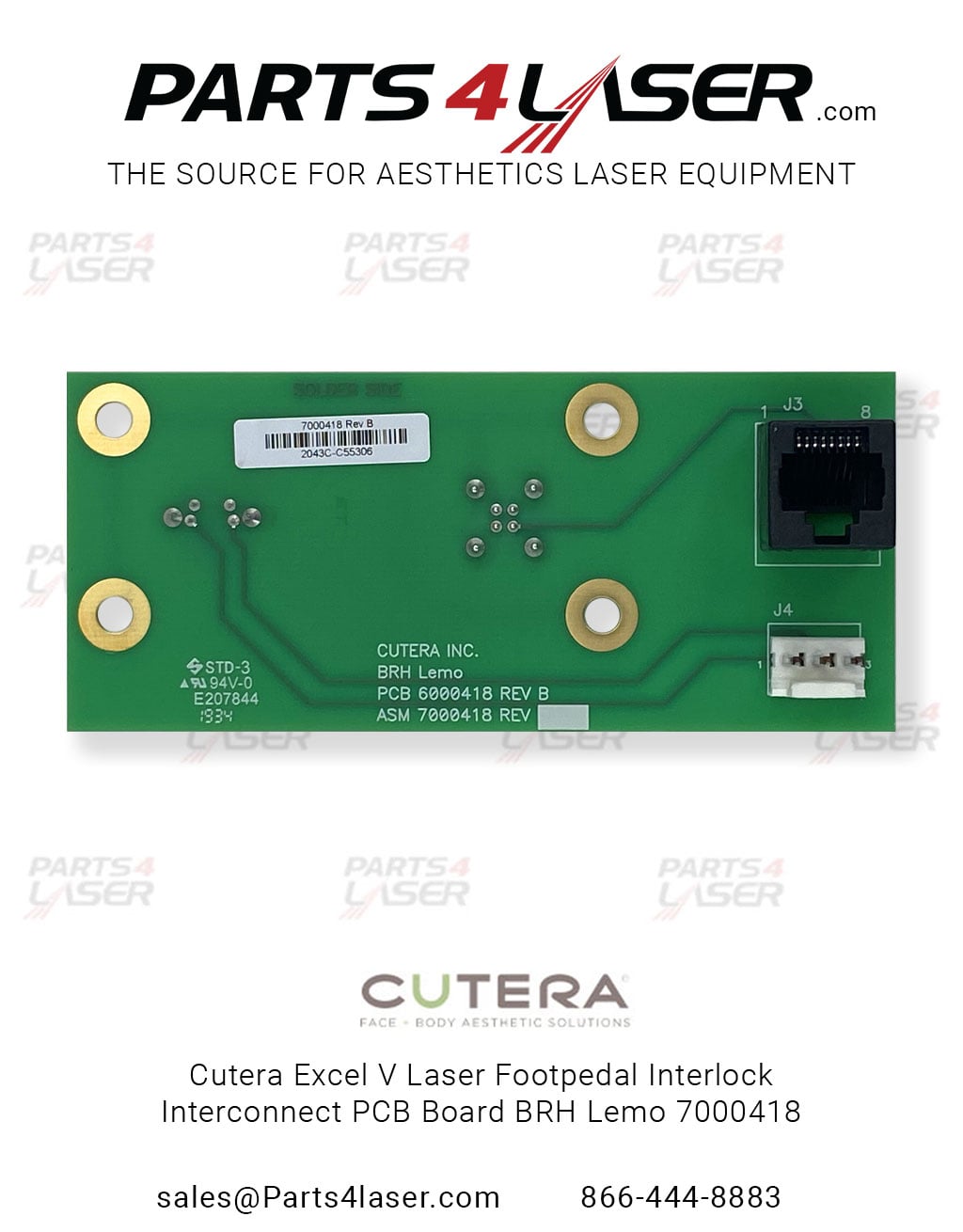 CUTERA EXCEL HR PCB BOARD ALEX LASER HEAD BD 7001795 CUPC2946 - Image 2