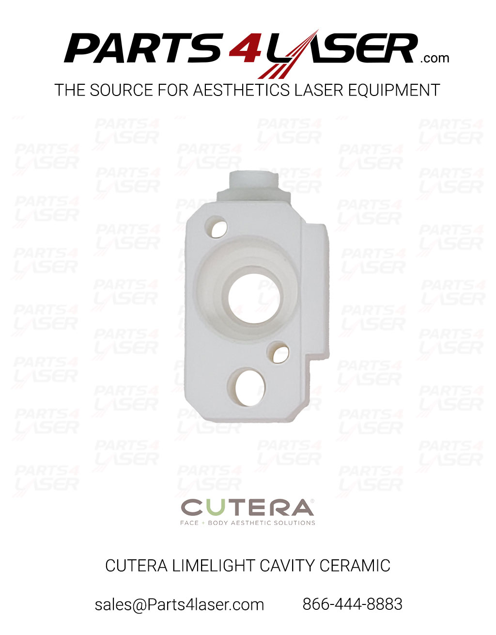 CUTERA XEO LIMELIGHT HAND PIECE CAVITY CERAMIC SET CUCN1636-C - Image 3