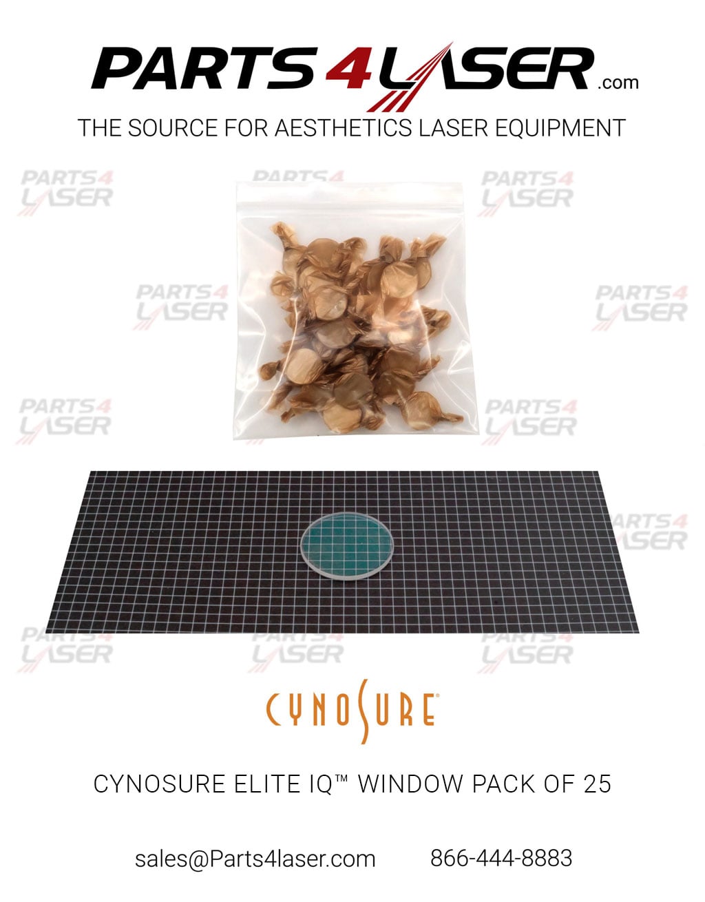 CYNOSURE ELITE IQ / DEKA AGAIN WINDOWS PACK FOR HANDPIECE 25 PACK, 100-7041-029 080202027 CYOP3113, B58