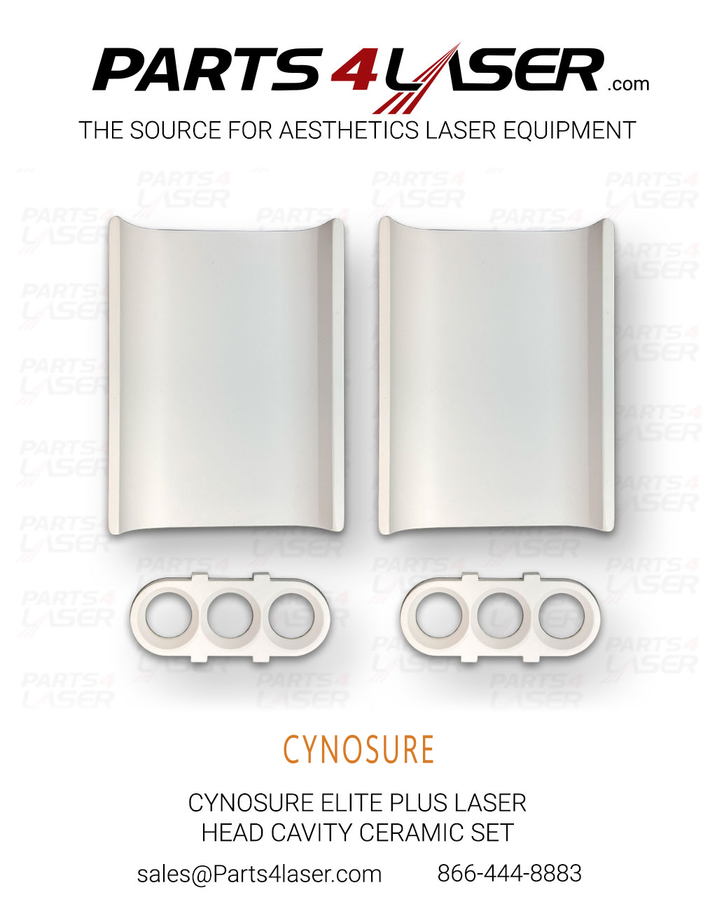CYNOSURE ELITE PLUS LASER HEAD CAVITY CERAMIC SET ROUND CAVITY CYLH3140 D78