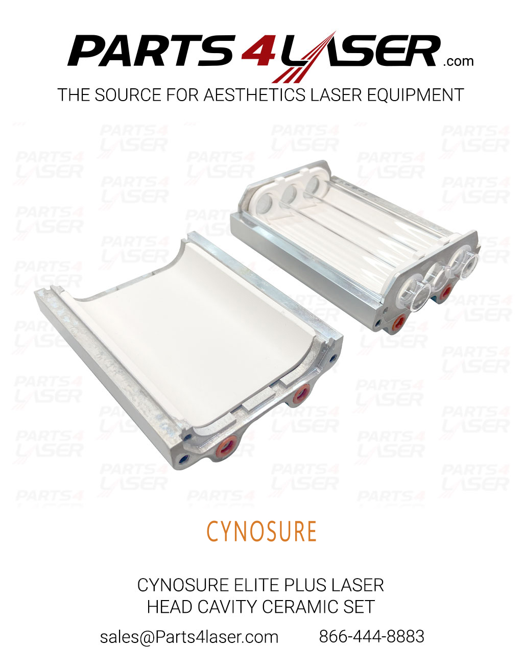 CYNOSURE ELITE PLUS LASER HEAD CAVITY CERAMIC SET ROUND CAVITY CYLH3140 D78 - Image 2