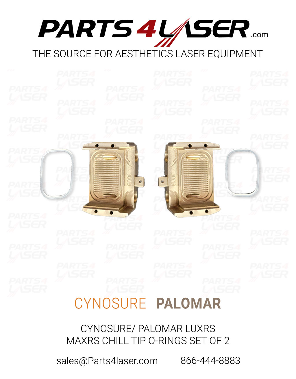 CYNOSURE/ PALOMAR LUXRs MAXRs CHILL TIP O-RINGS SET OF 2 PACN3586