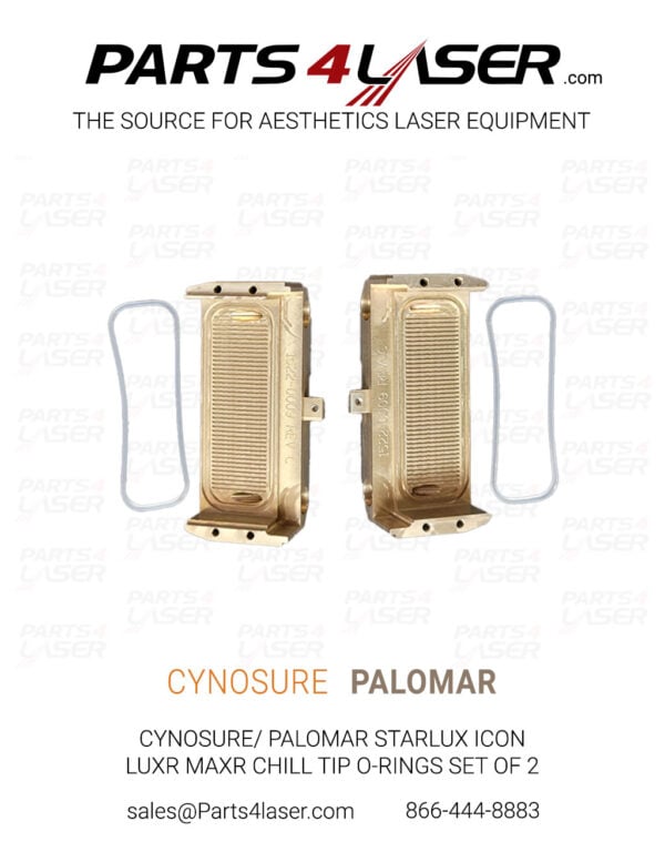 CYNOSURE/ PALOMAR STARLUX ICON LUXR MAXR CHILL TIP O-RINGS SET OF 2 PACN2488