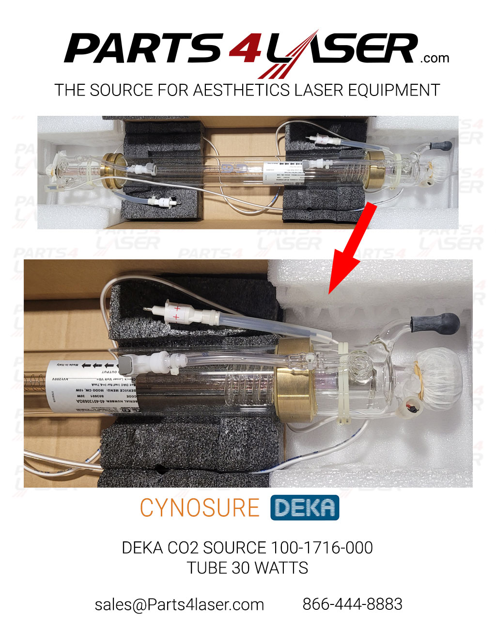 DEKA CO2 SOURCE 100-1716-000 TUBE 30 WATTS - Image 3