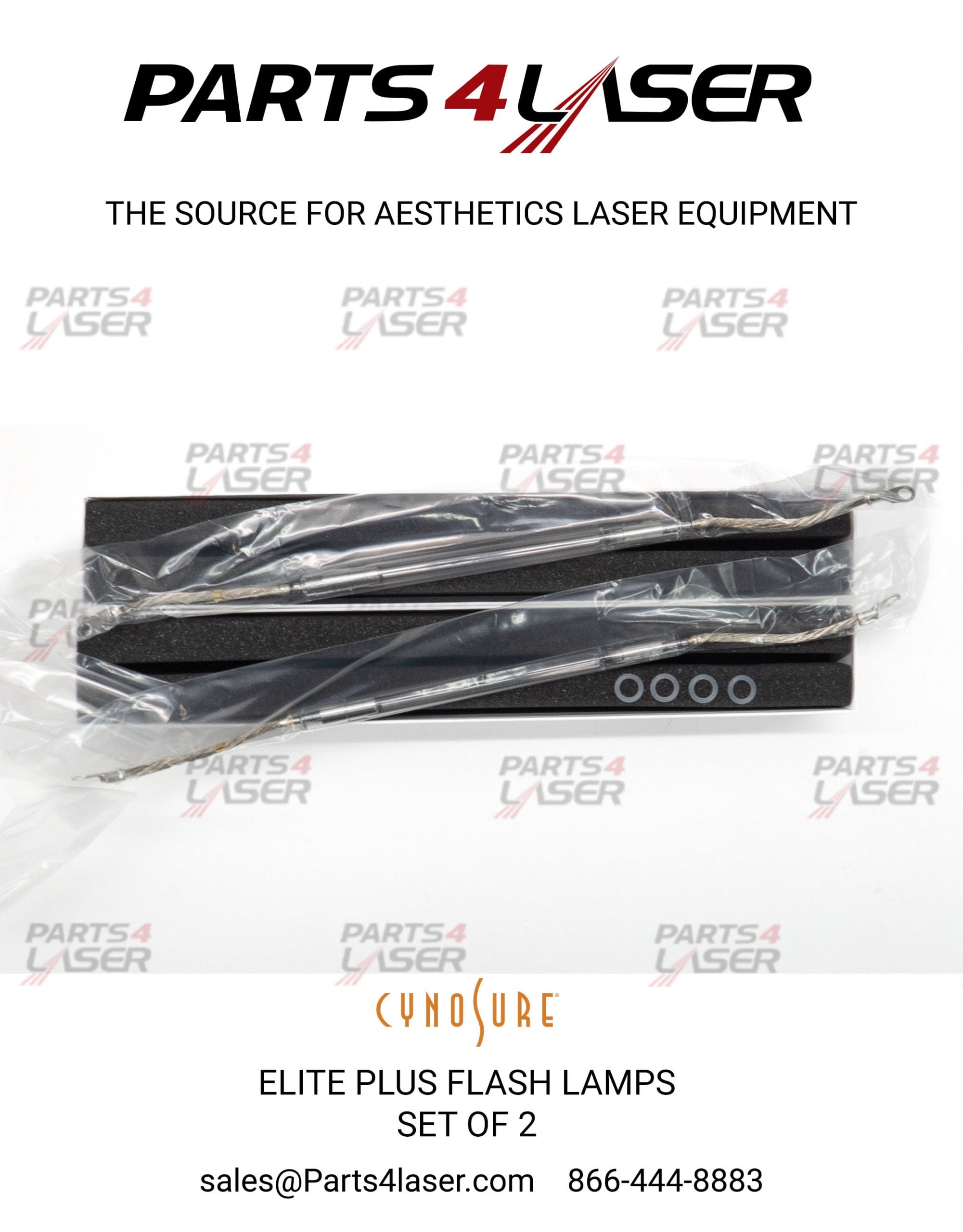 CYNOSURE ELITE PLUS FLASH LAMPS , ELITE+ FLASH LAMPS SET OF 2 990-9003-589 CYFL1814