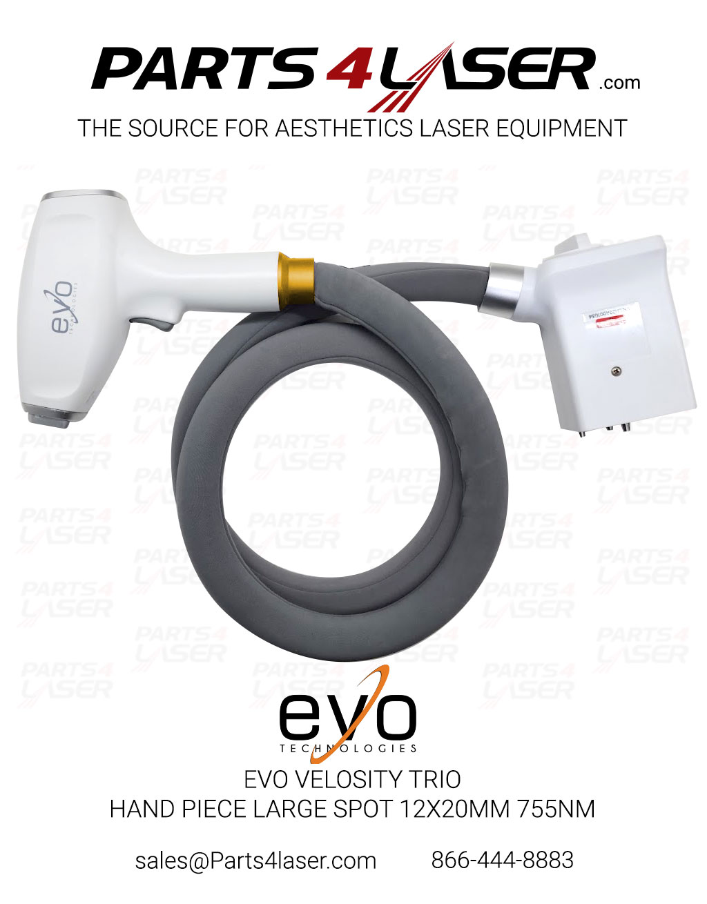 EVO VELOCITY TRIO HAND PIECE LARGE SPOT 12x20mm 755nm