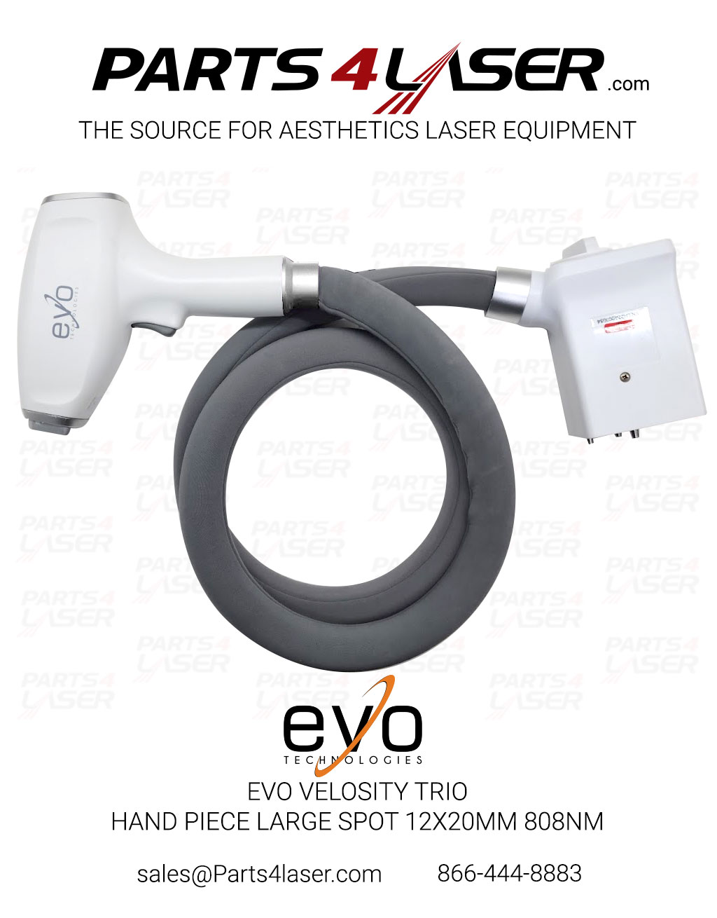 EVO VELOCITY TRIO HAND PIECE LARGE SPOT 12x20mm 808nm