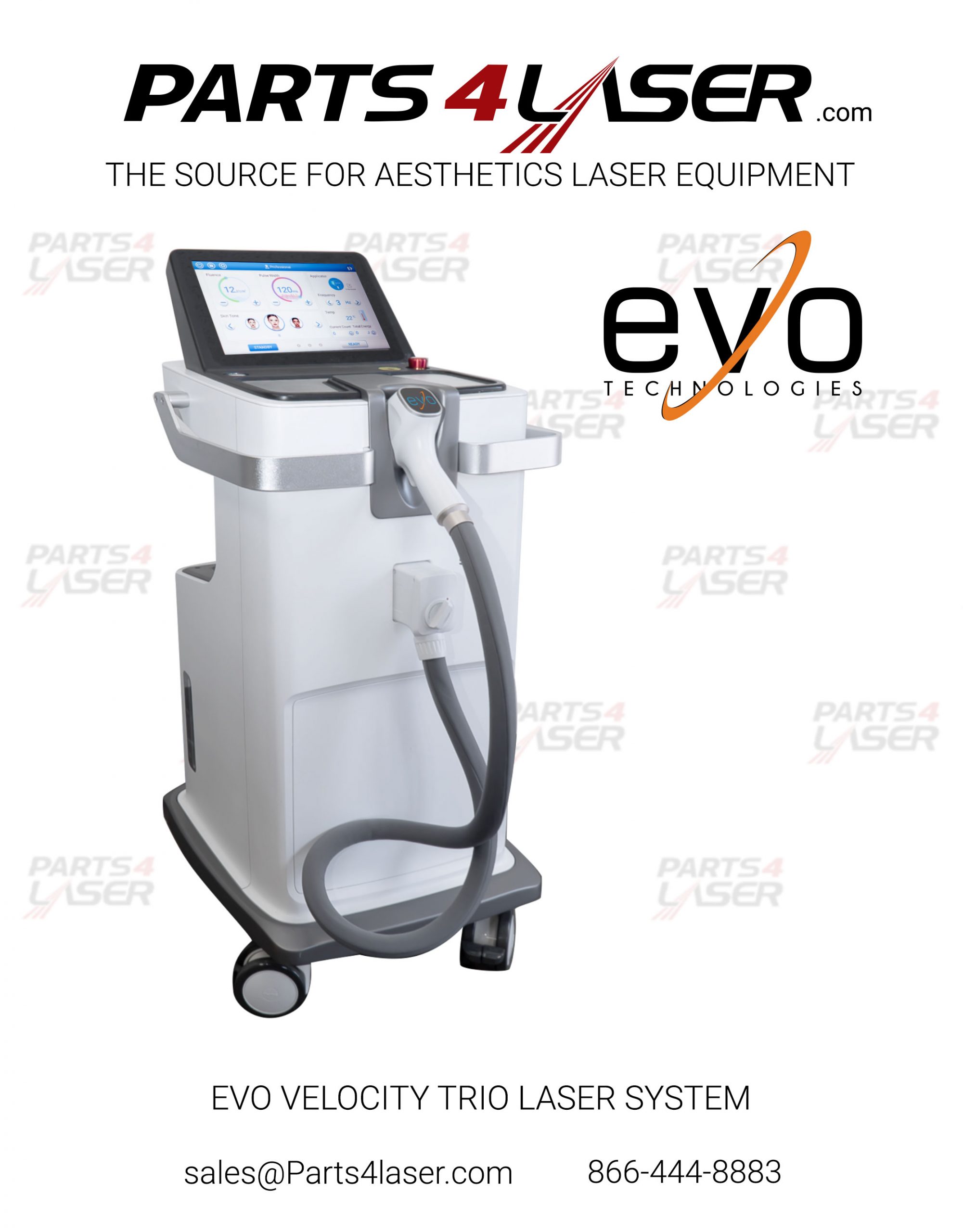 EVO VELOCITY TRIO HAND PIECE LARGE SPOT MULTI WAVE (755/808/1064nm) - Image 5