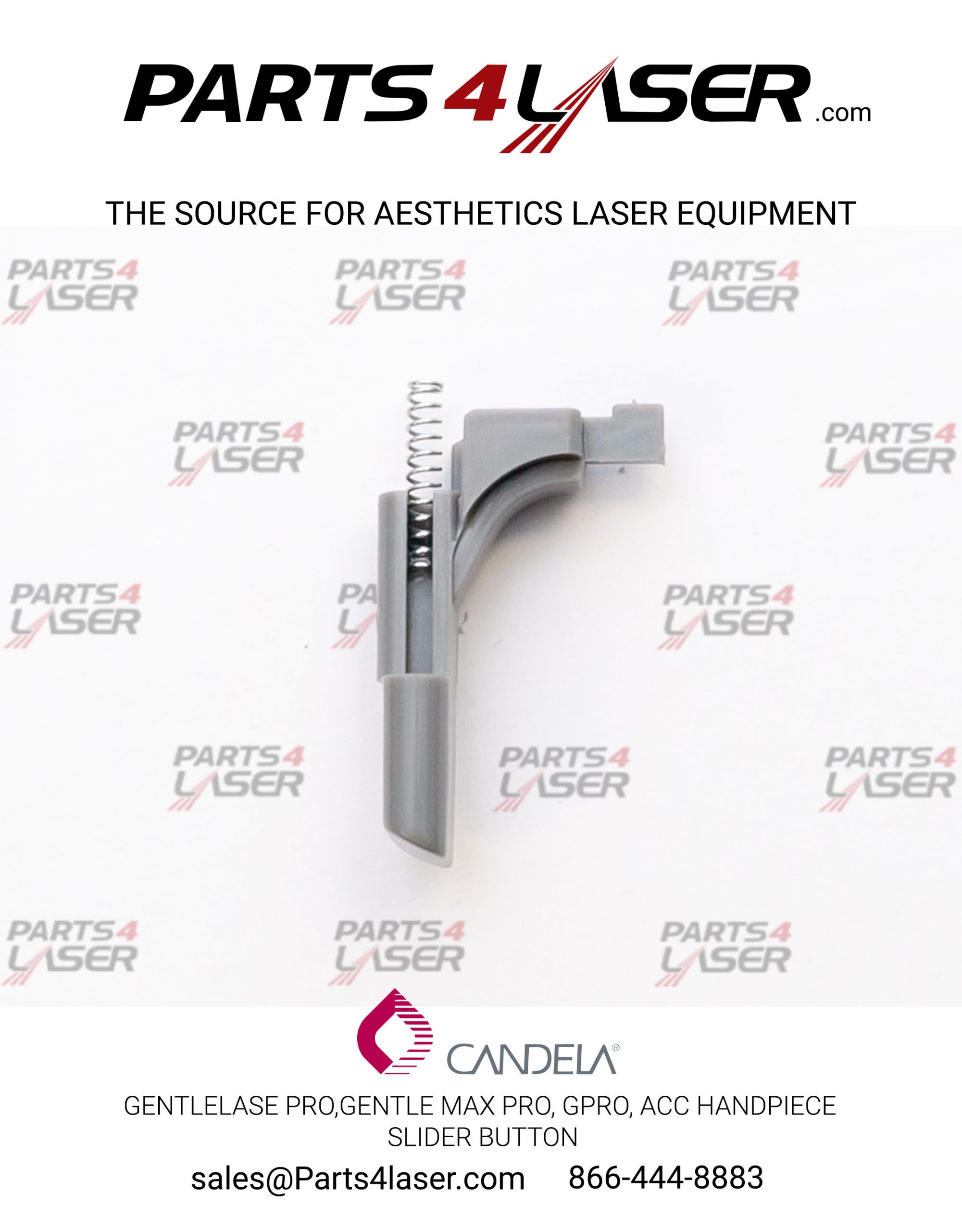 CANDELA GENTLELASE PRO,GENTLE MAX PRO, GPRO, ACC HANDPIECE SHELL CASE, SLIDER BUTTON1301-00-9346 CACN1411 - B100