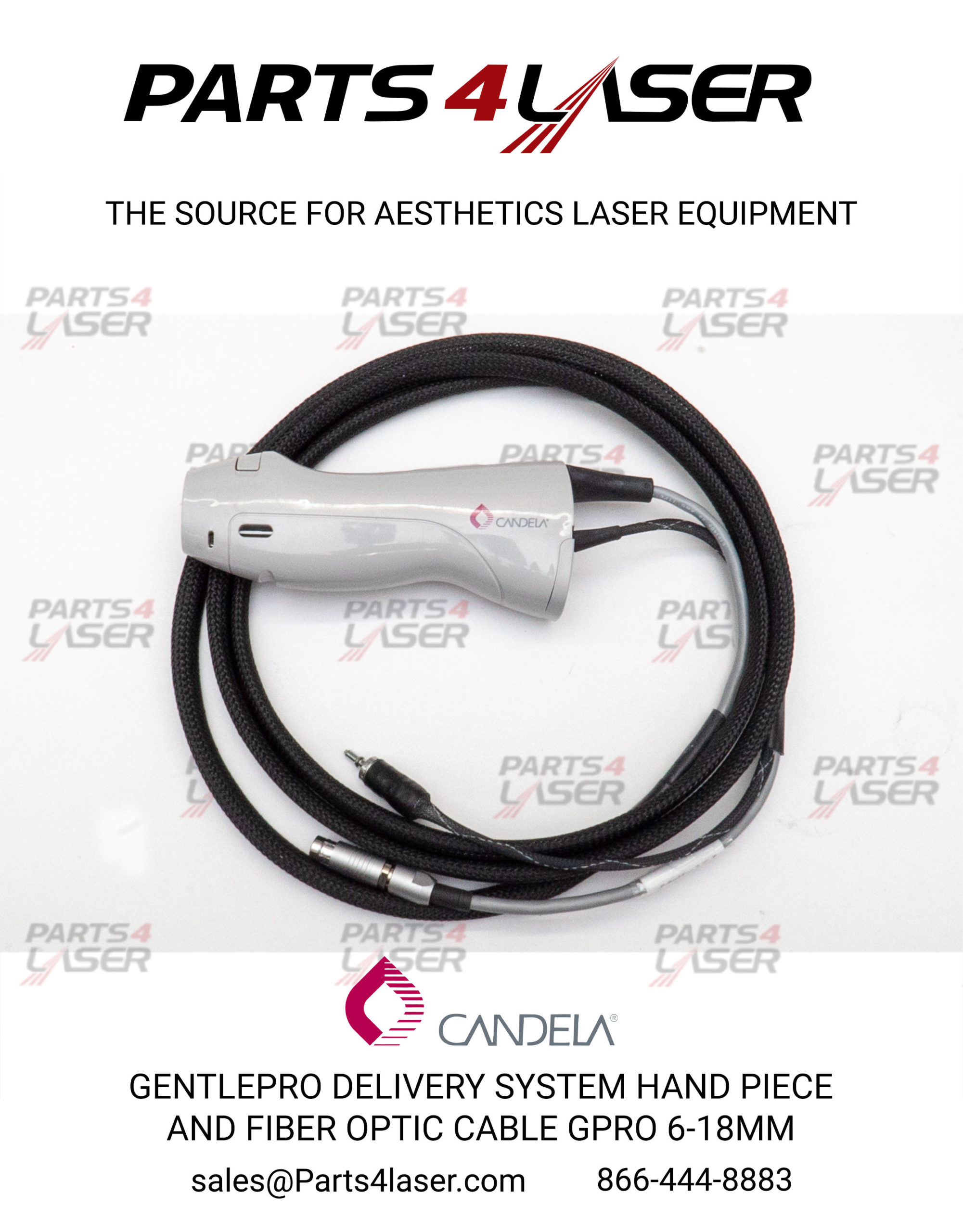 CANDELA GMAX PRO SERIES DCD HP W/O FIBER GPRO HAND PIECE DELIVERY SYSTEM, 7122-00-9401 6-18MM CADS2360