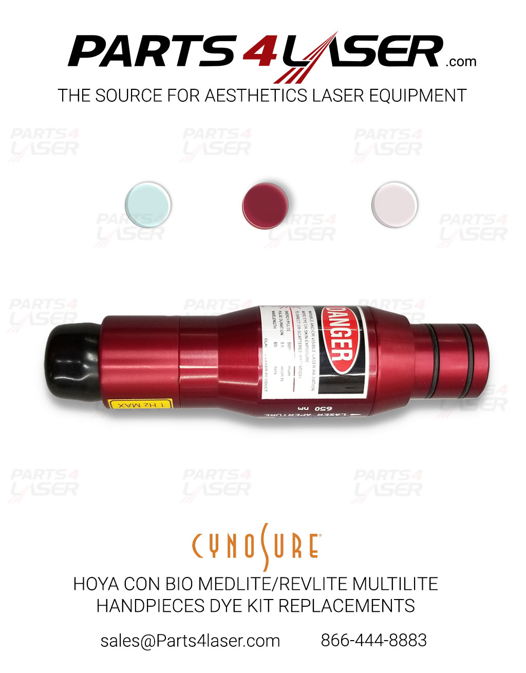 HOYA CON BIO MEDLITE/REVLITE MULTILITE HANDPIECES DYE CELL KIT REPLACEMENTS CYCN1887