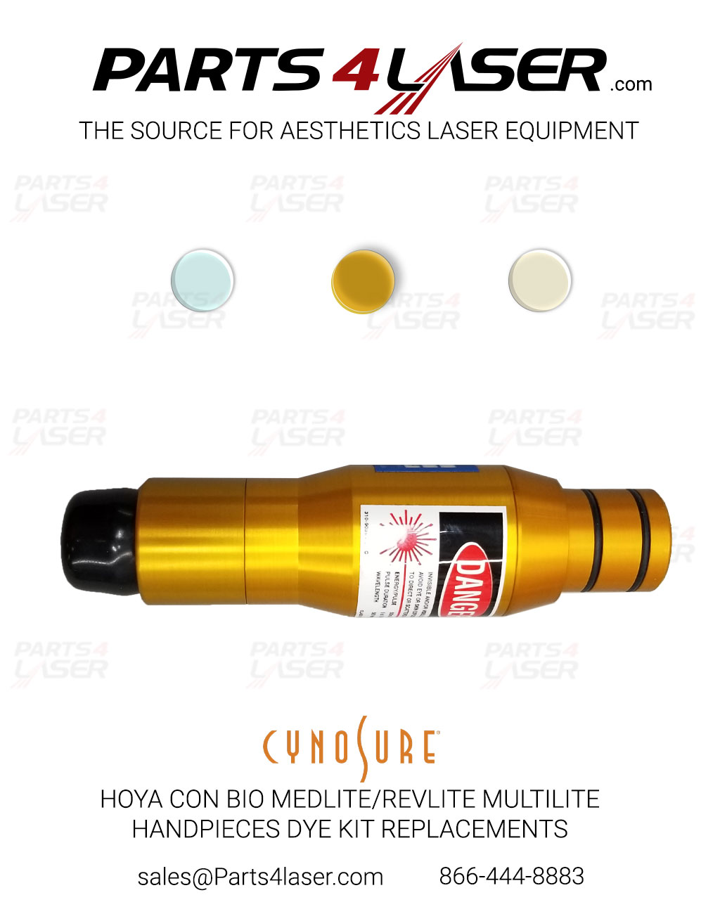 HOYA CON BIO MEDLITE/REVLITE MULTILITE HANDPIECES DYE CELL KIT REPLACEMENTS CYCN1886