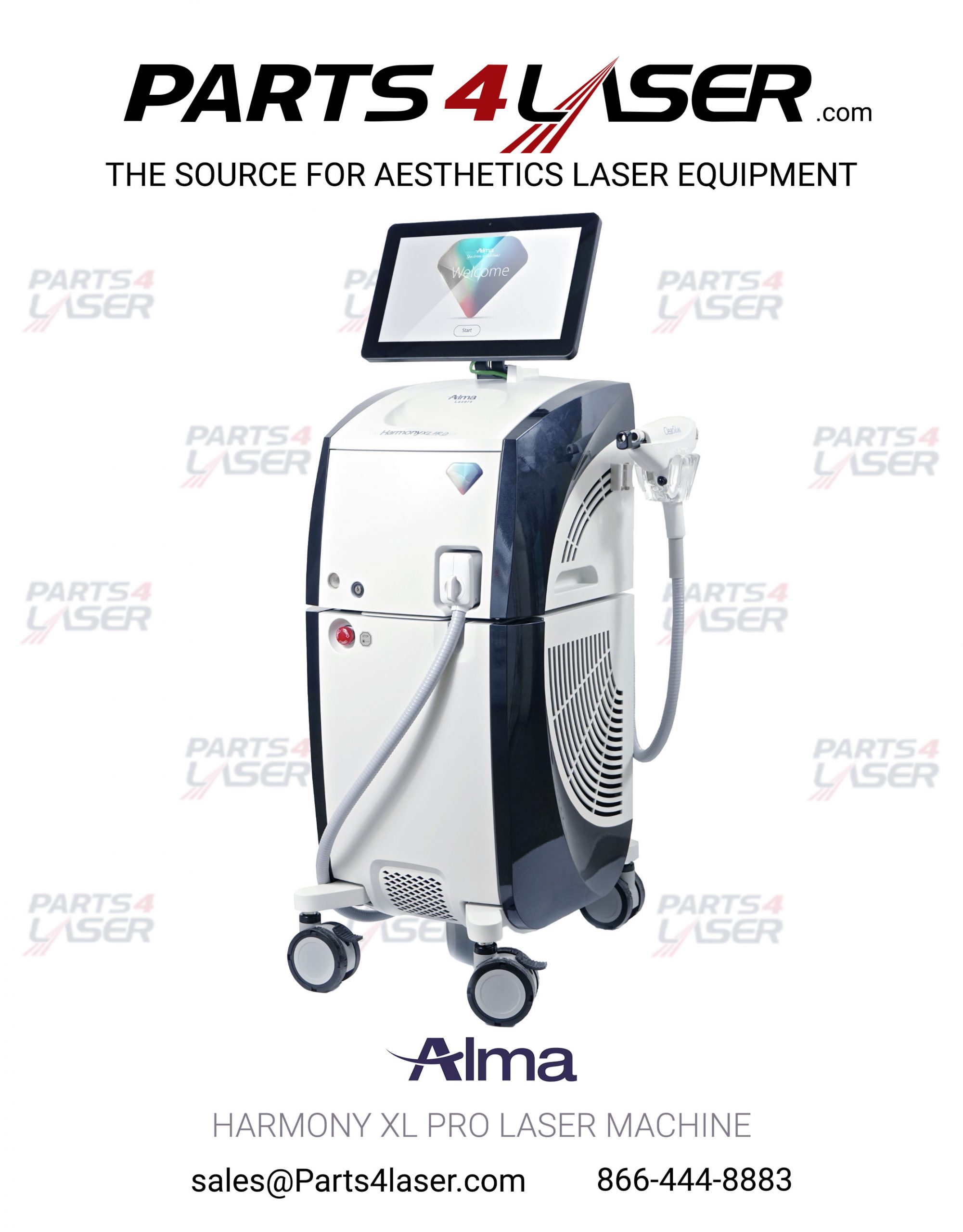 ALMA HARMONY XL PRO / PALOMAR / CYNOSURE VECTUS MALE STRAIGHT WATER CONNECTOR PACN2105, E109 - Image 4