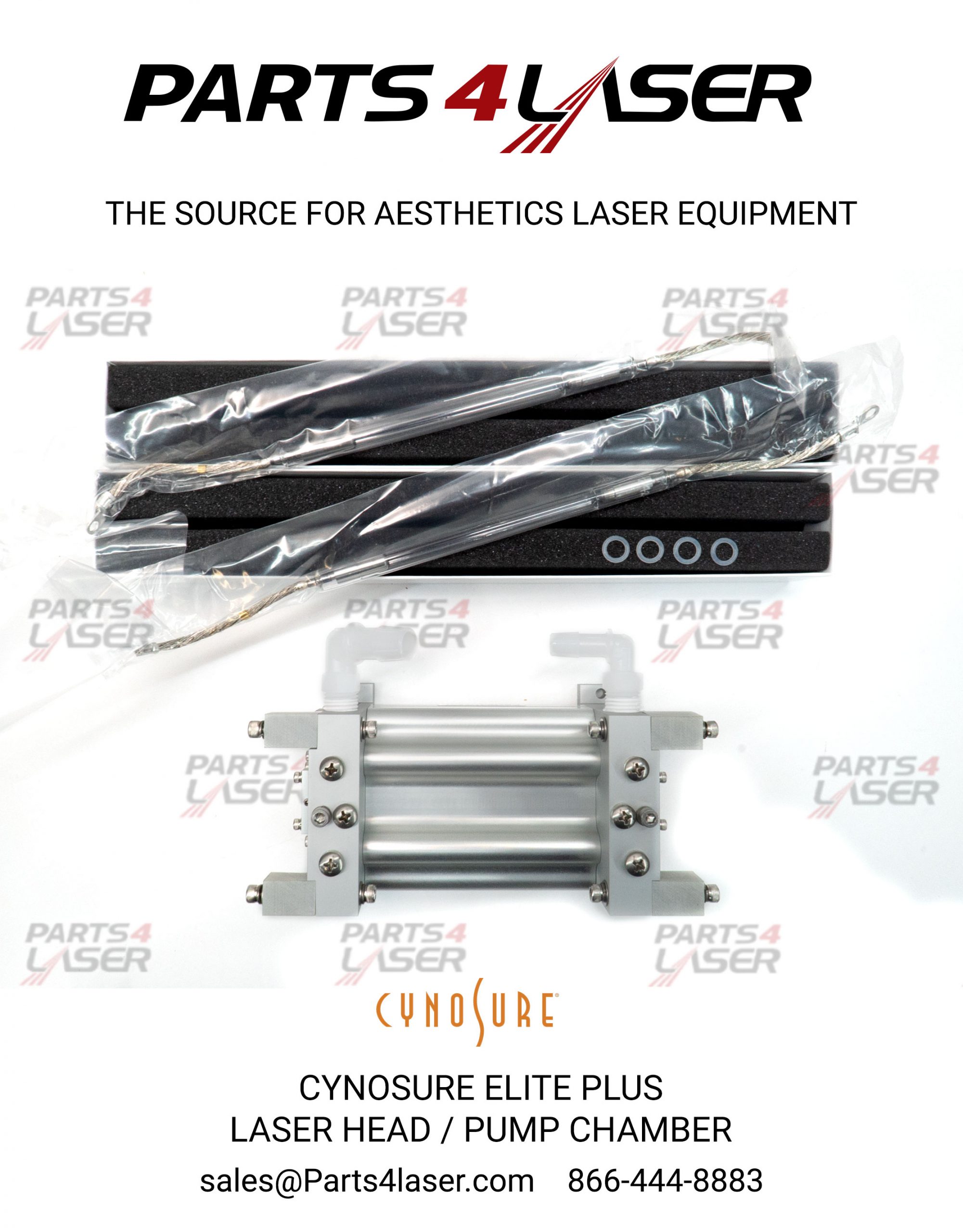 CYNOSURE APOGEE ELITE PLUS PUMP CHAMBER LASER HEAD , ELITE+ LASER HEAD CAVITY S100-7001-945 ,CYLH2535