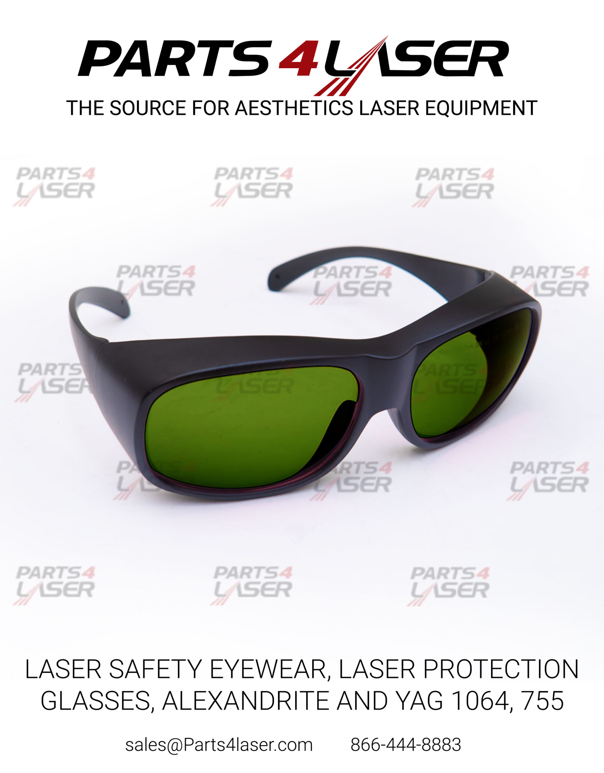 LASER SAFETY EYEWEAR, LASER PROTECTION GLASSES, ALEXANDRITE AND YAG 755-1064