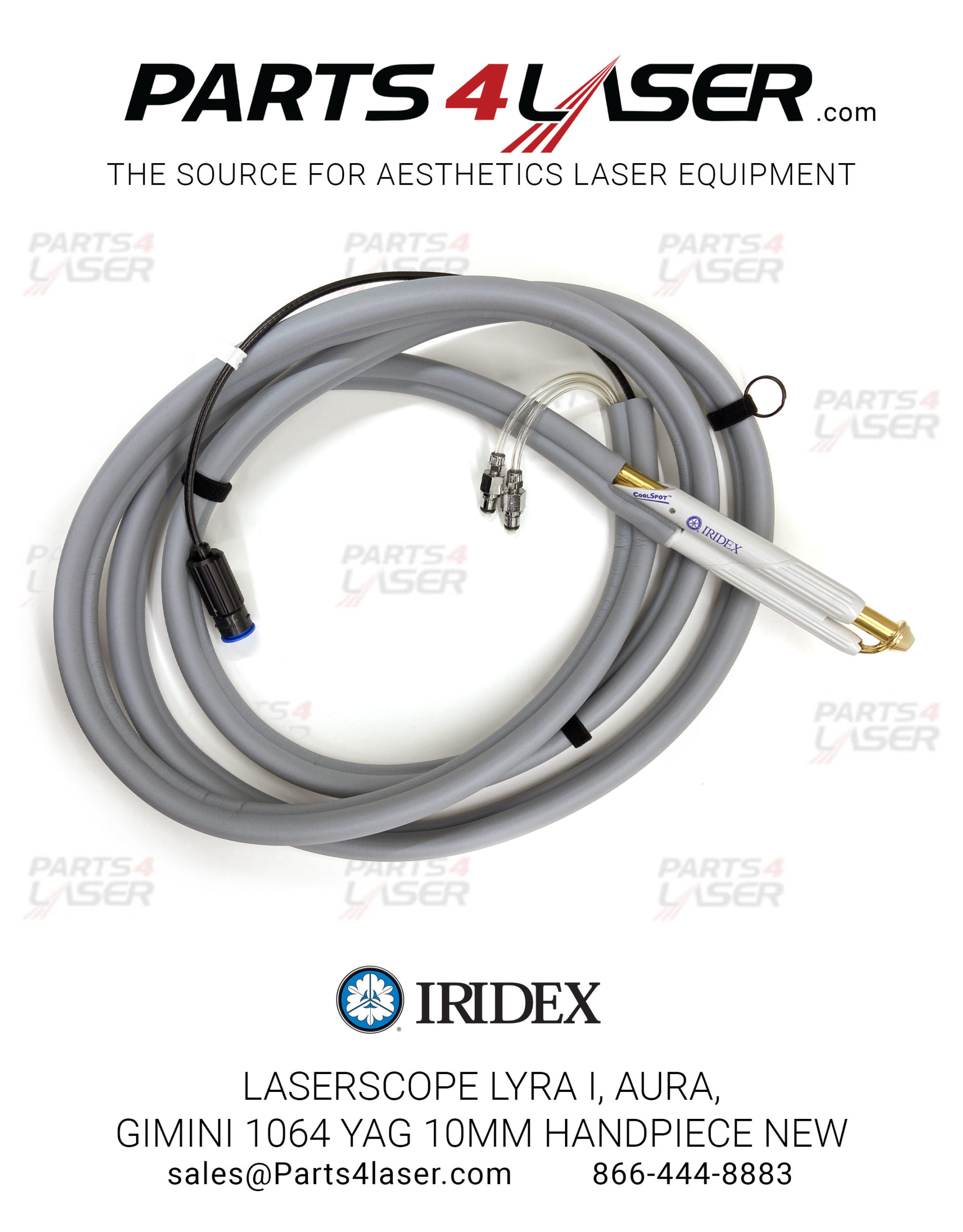 LASERSCOPE LYRA I , AURA , GIMINI 1064 YAG 10MM HANDPIECE NEW