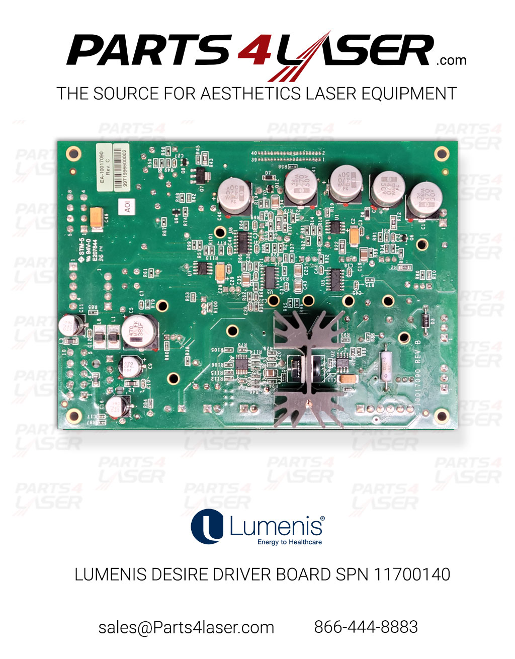 LUMENIS DESIRE DRIVER BOARD SPN 11700140 LUPC3603