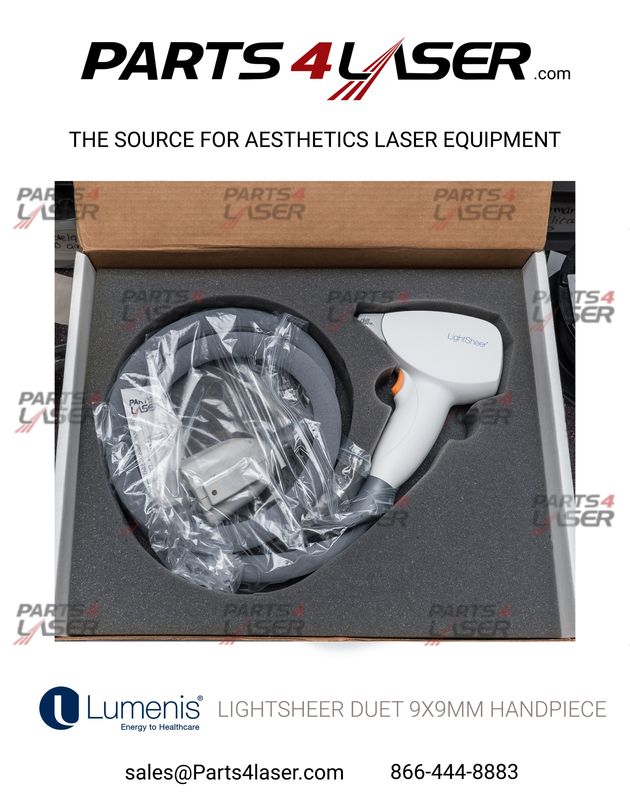 LUMENIS LIGHTSHEER ET DUET HANDPIECE 9X9 MM SA-1046252 LUHP2489 - Image 3