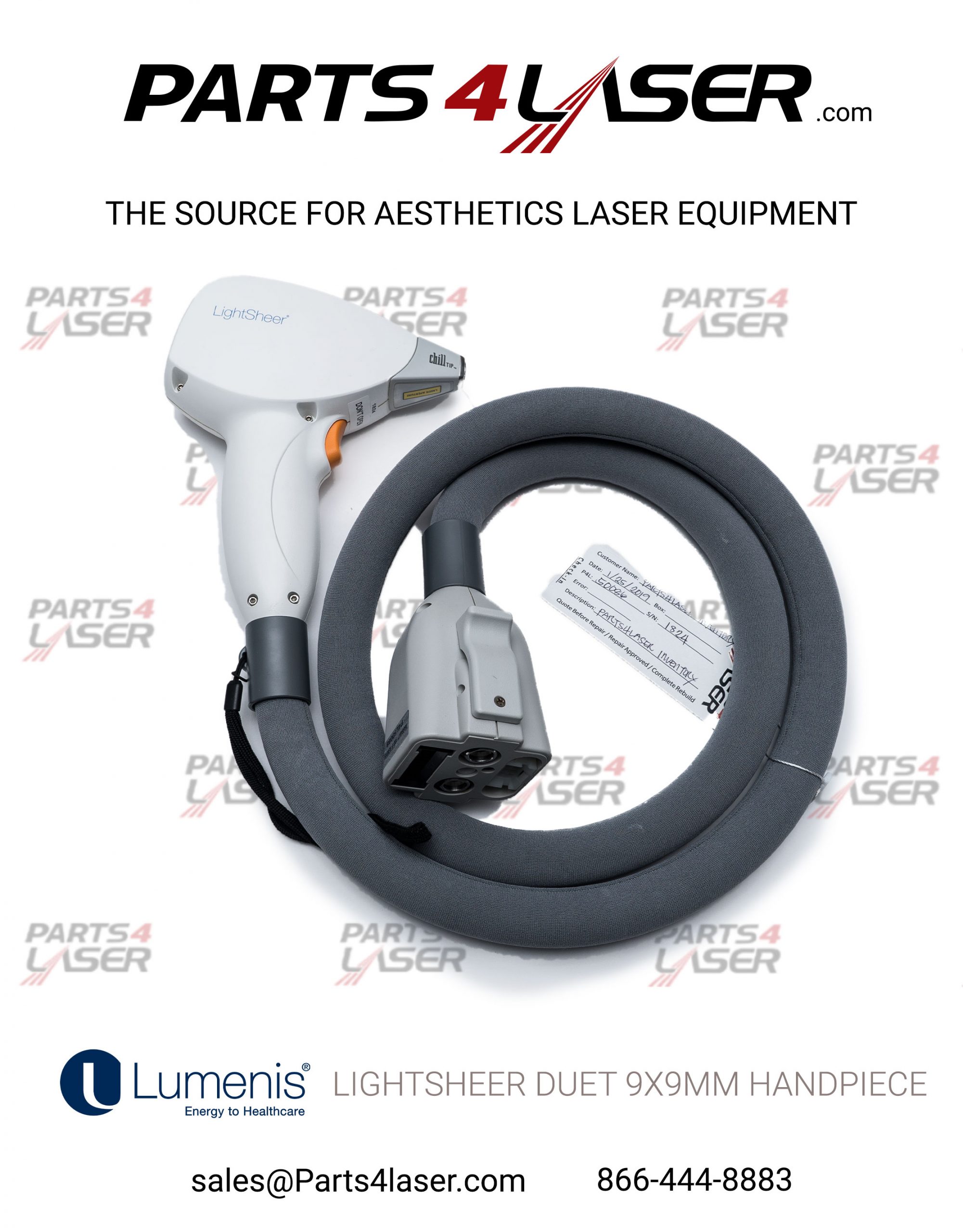 LUMENIS LIGHTSHEER ET DUET HANDPIECE 9X9 MM SA-1046252 LUHP2489