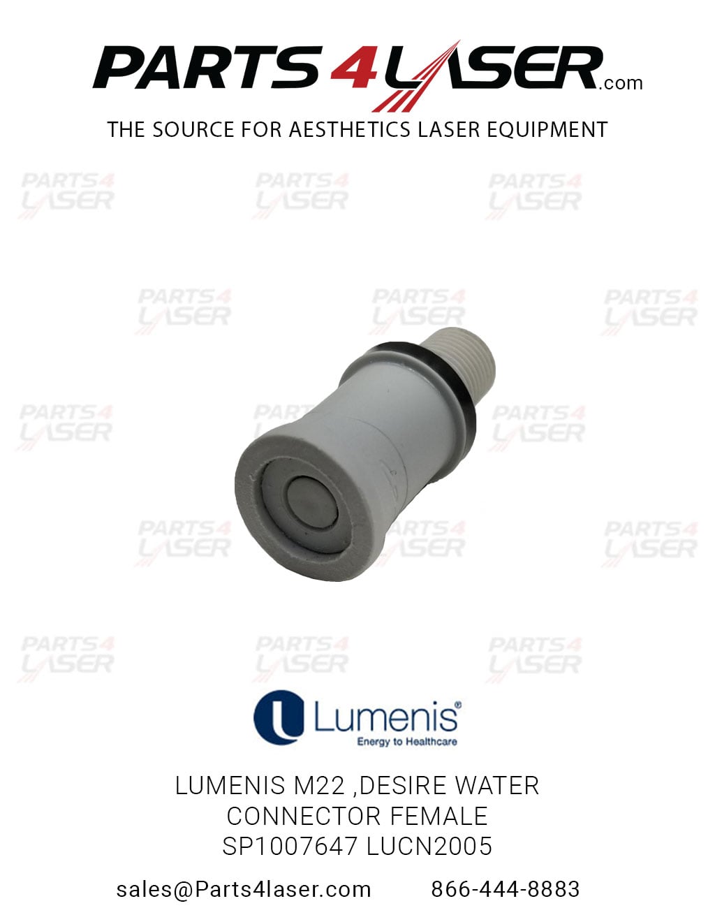 LUMENIS DESIRE QUATRO WATER CONNECTOR FEMALE SP1007647 LUCN2005, E53