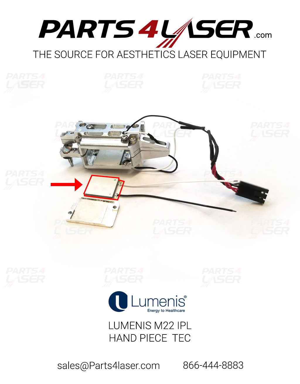LUMENIS M22 IPL HAND PIECE TEC LUCN2759 D73 - Image 2