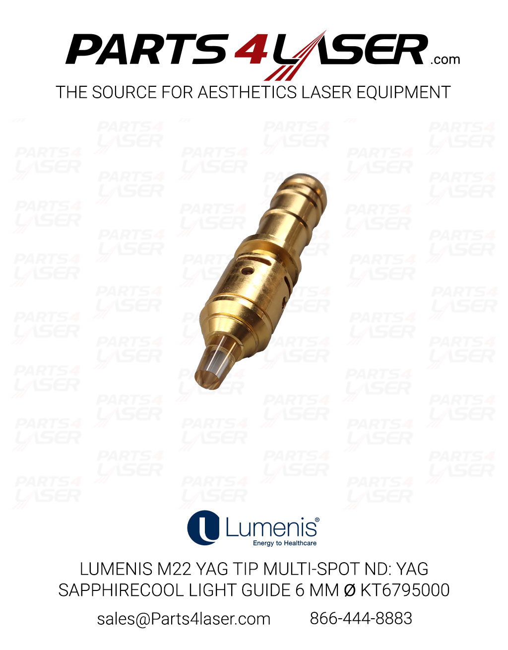 LUMENIS M22 YAG TIP MULTI-SPOT ND: YAG SAPPHIRECOOL LIGHT GUIDE 6 MM∅ KT6795000 LUOP3451