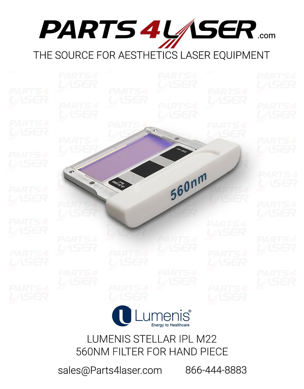 LUMENIS STELLAR / OptiLIGHT IPL M22 560NM FILTER FOR HAND PIECE KT-20113690 LUFI3173, F74