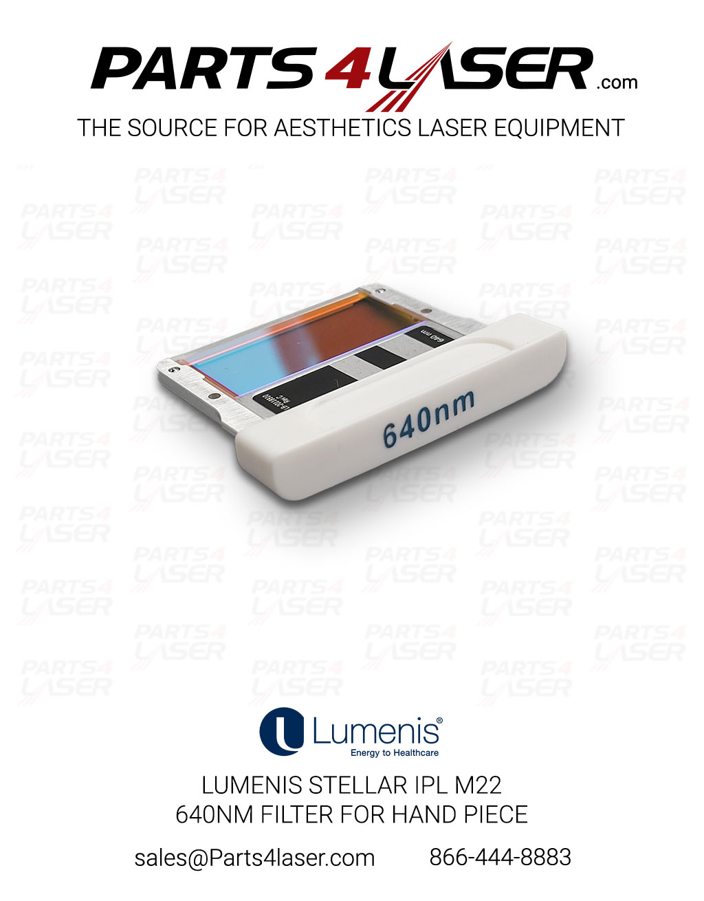 LUMENIS STELLAR / OptiLIGHT IPL M22 640NM FILTER FOR HAND PIECE KT-20113790 LUFI3478, F74