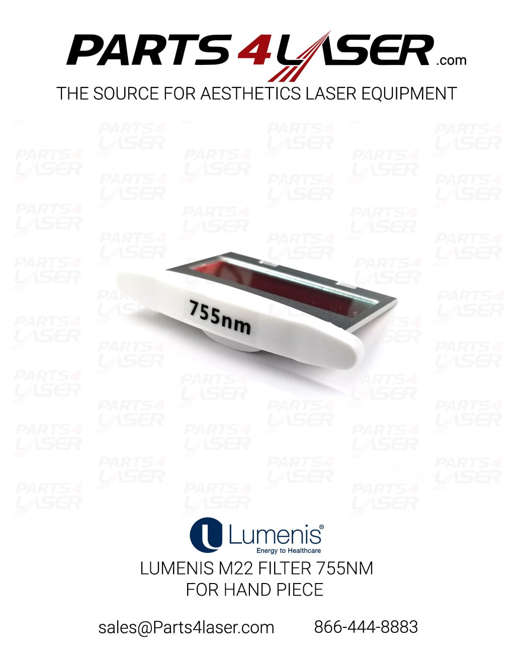 LUMENIS STELLAR / OptiLIGHT IPL M22 755NM FILTER FOR HAND PIECE KT-20113830 LUFI3474 , F74