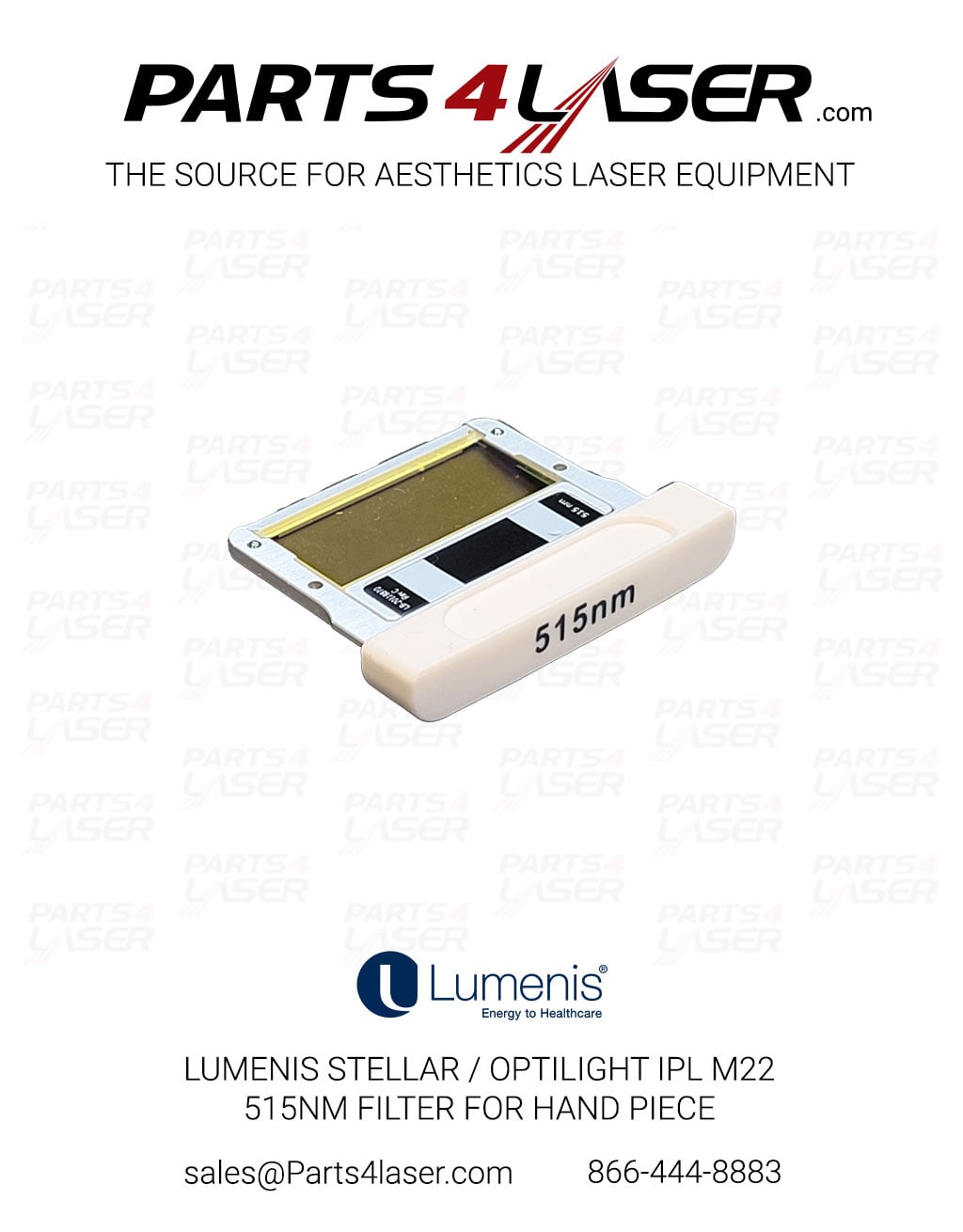 LUMENIS STELLAR / OptiLIGHT IPL M22 515NM FILTER FOR HAND PIECE, KT-20113600 F74 LUFI3476
