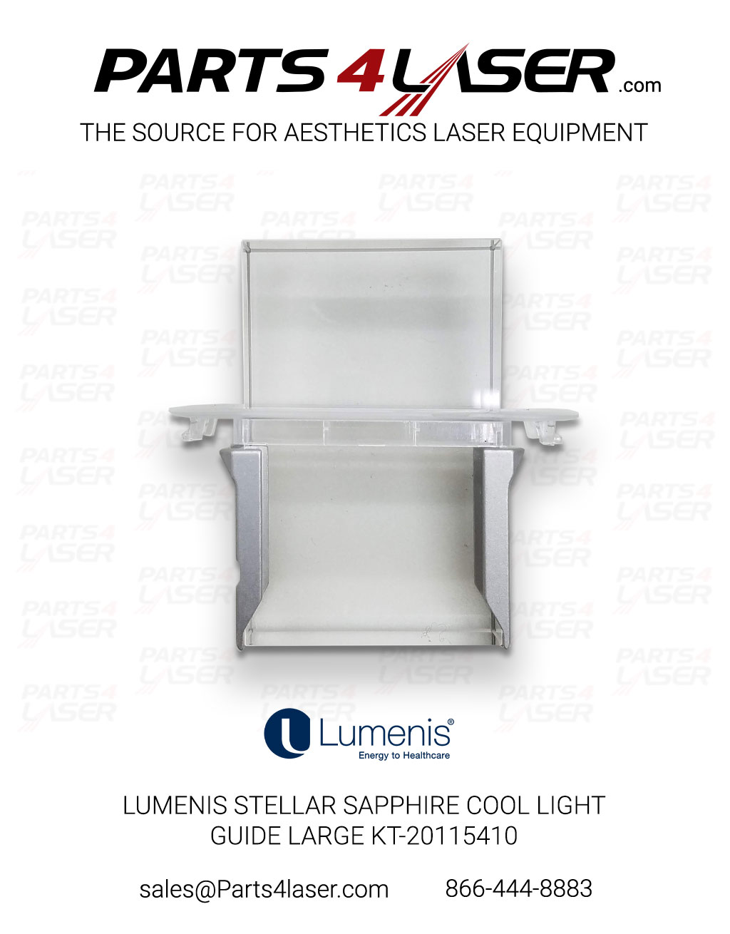 LUMENIS STELLAR SAPPHIRE COOL LIGHT GUIDE LARGE KT-20115410 LUOP3356 G7-A