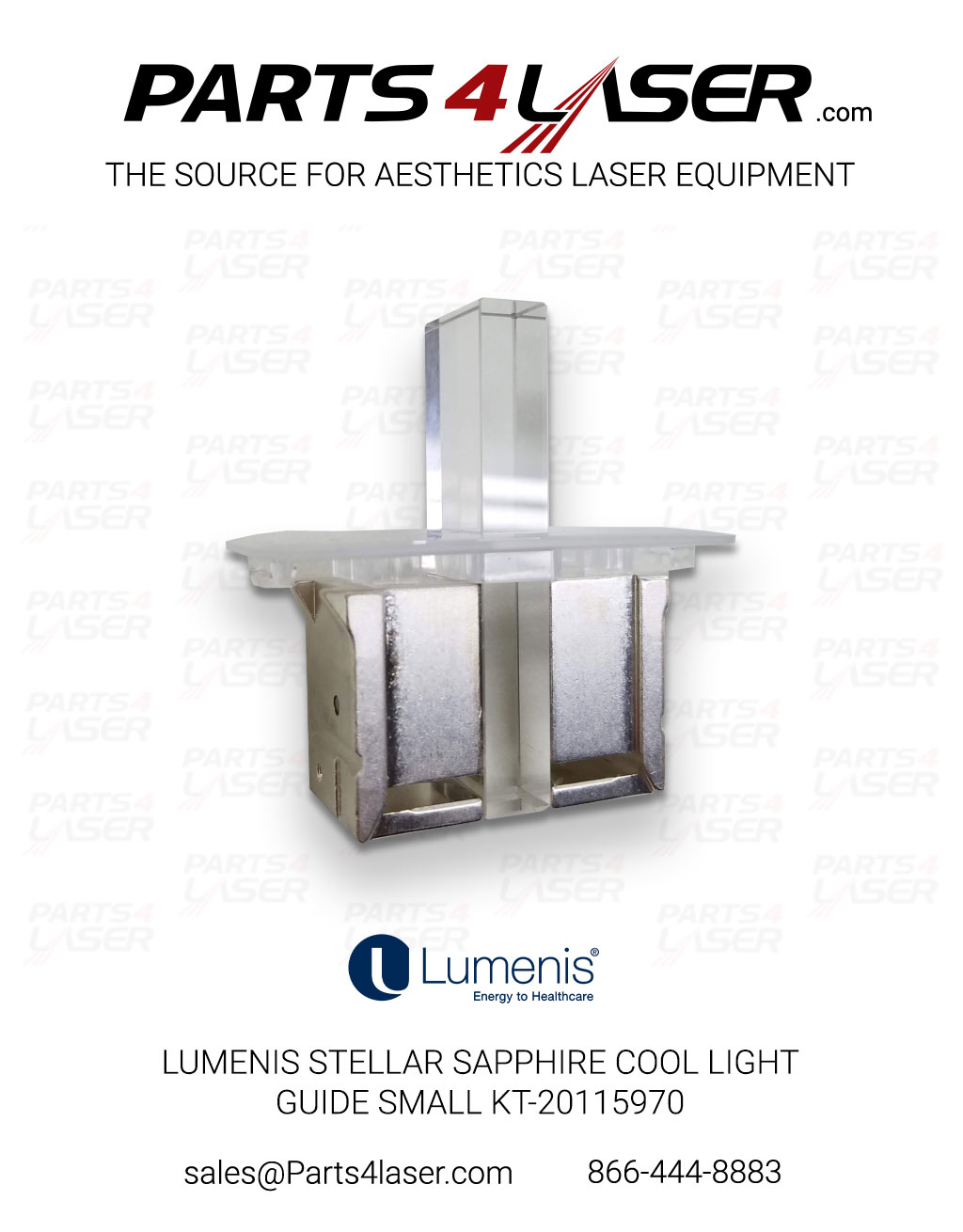 LUMENIS STELLAR SAPPHIRE COOL LIGHT GUIDE SMALL KT-20115970 LUOP3357 G7-A