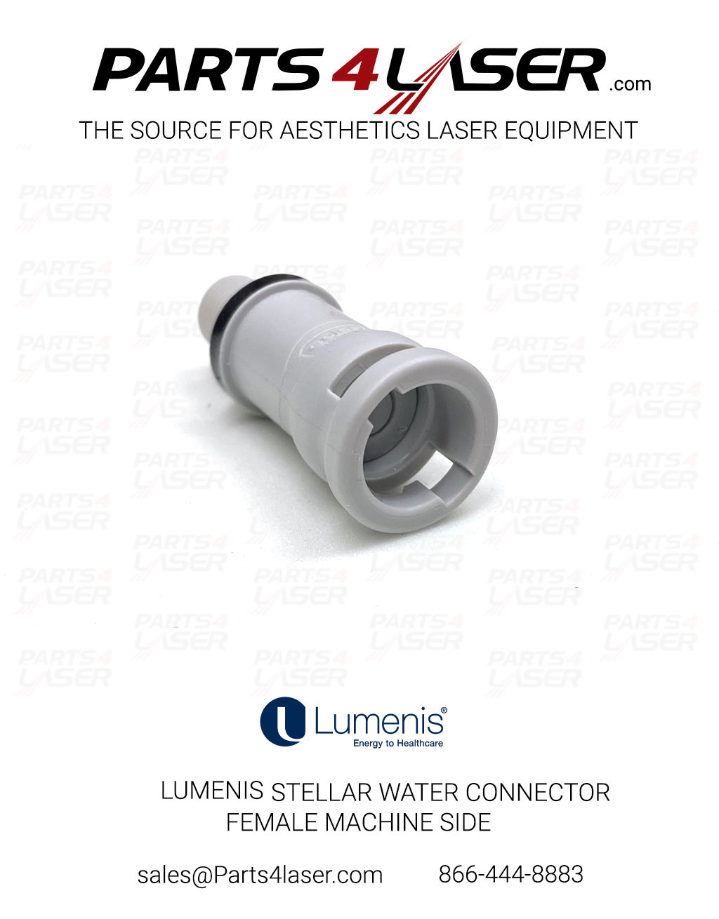 LUMENIS STELLAR WATER CONNECTOR FEMALE MACHINE SIDE LUWC3352 E53