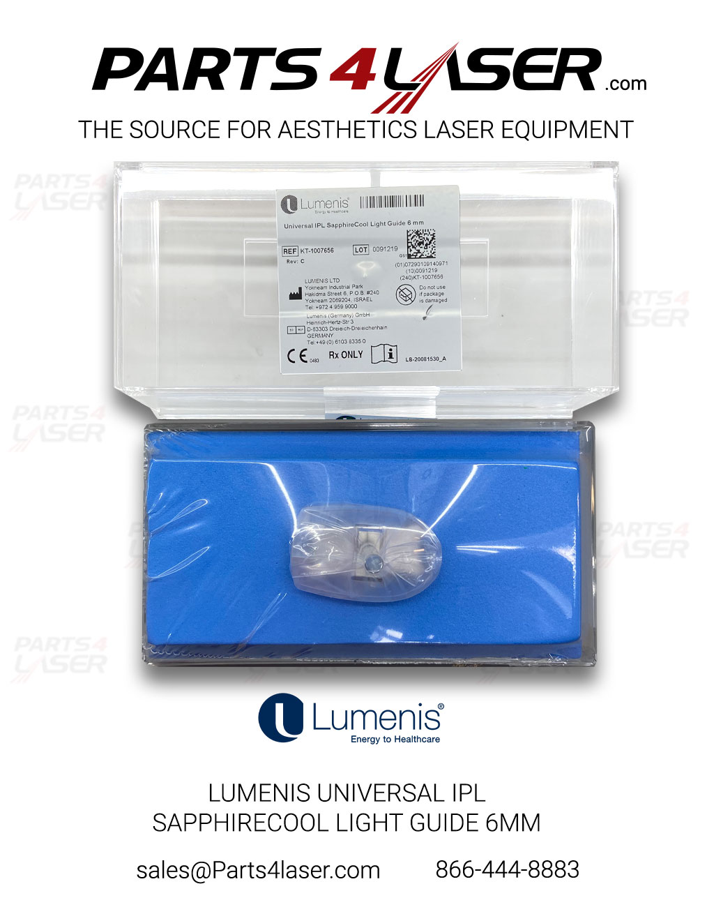 LUMENIS UNIVERSAL IPL SAPPHIRECOOL LIGHT GUIDE 6MM LUOP3288, F64 - Image 4