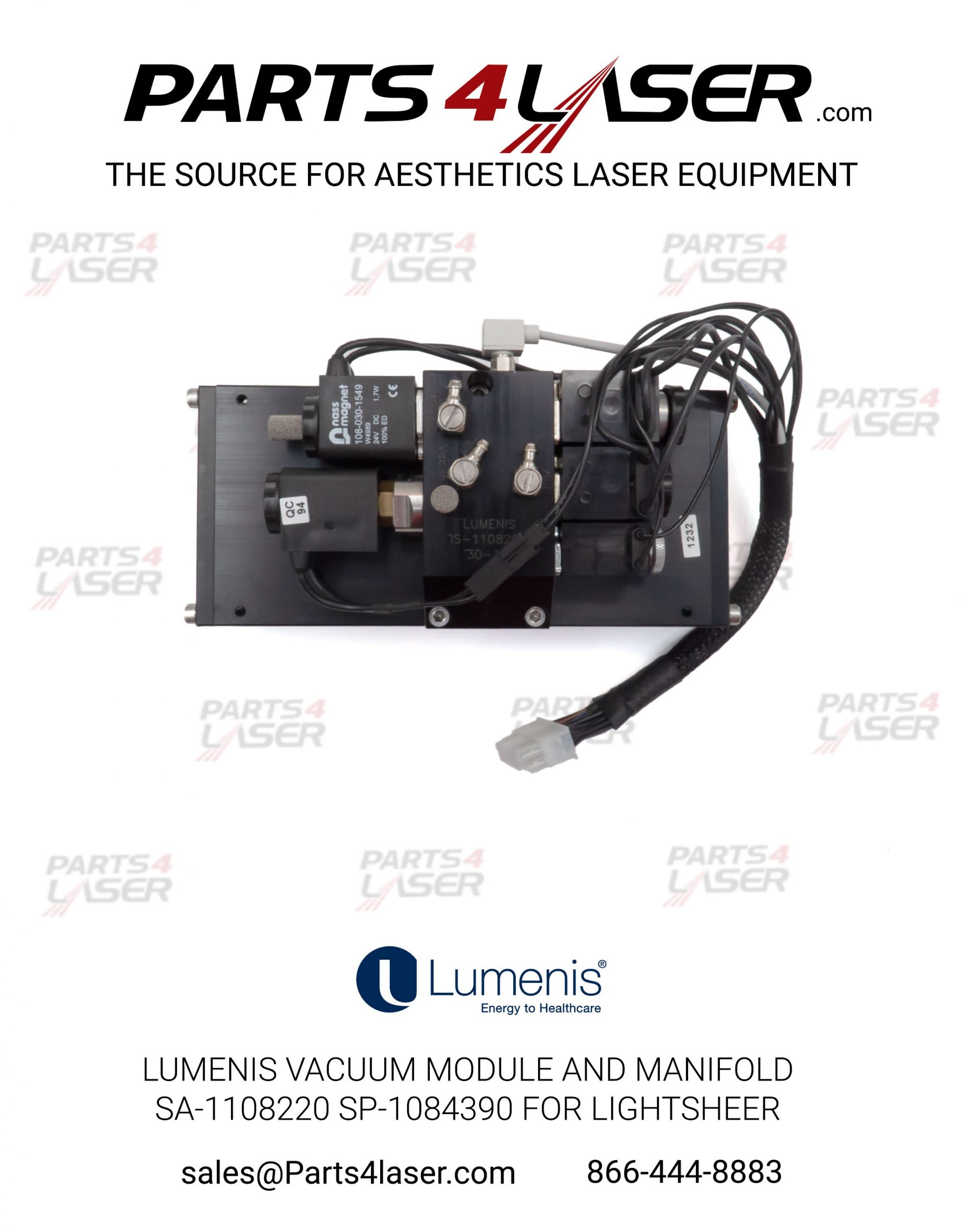 LUMENIS LIGHTSHEER DUET DESIRE QUATTRO VACUUM MODULE SPN1084390 LUCN3342 - Image 2