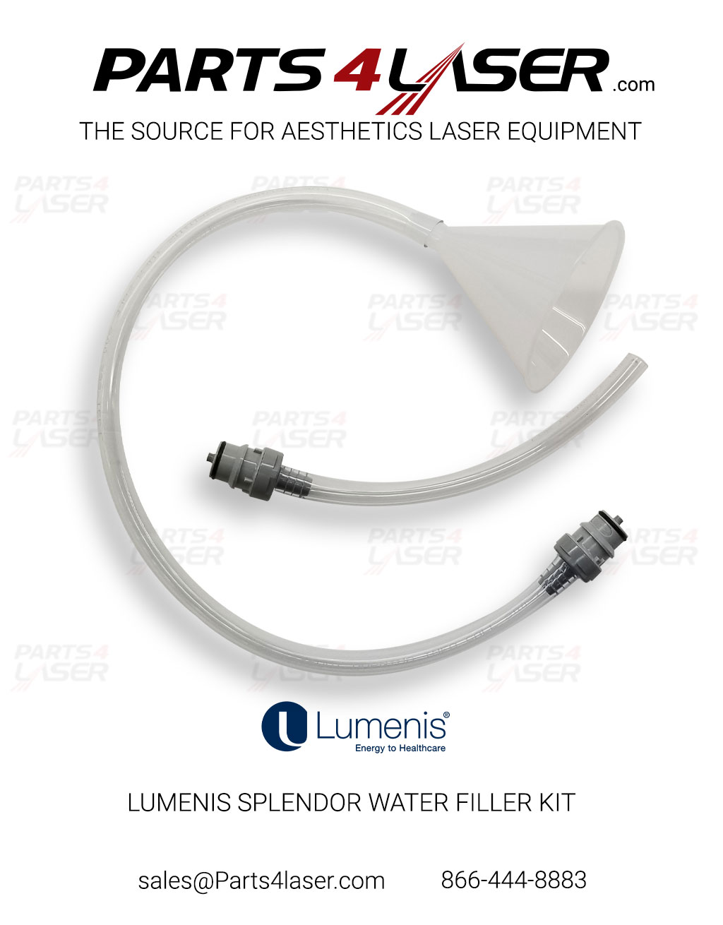 LUMENIS SPLENDOR WATER FILLER KIT Load/Unload Water Kit SPNB151130 AV0254 LUCN3279