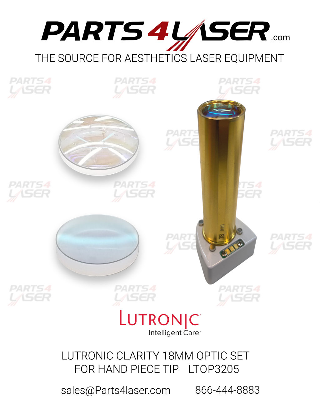 LUTRONIC CLARITY 18MM OPTIC SET FOR HANDPIECE TIP LTOP3205